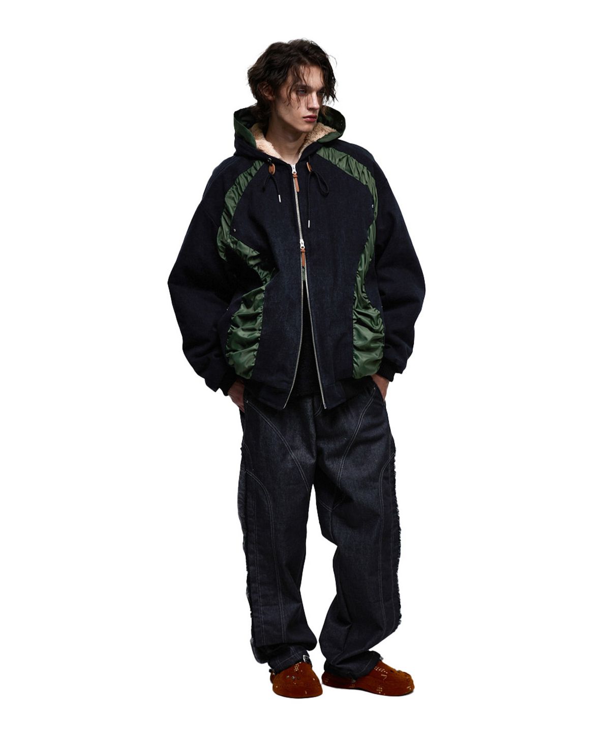 알에스에스씨(RSSC) DENIM MA-1 HOOD JUMPER - BLACK
