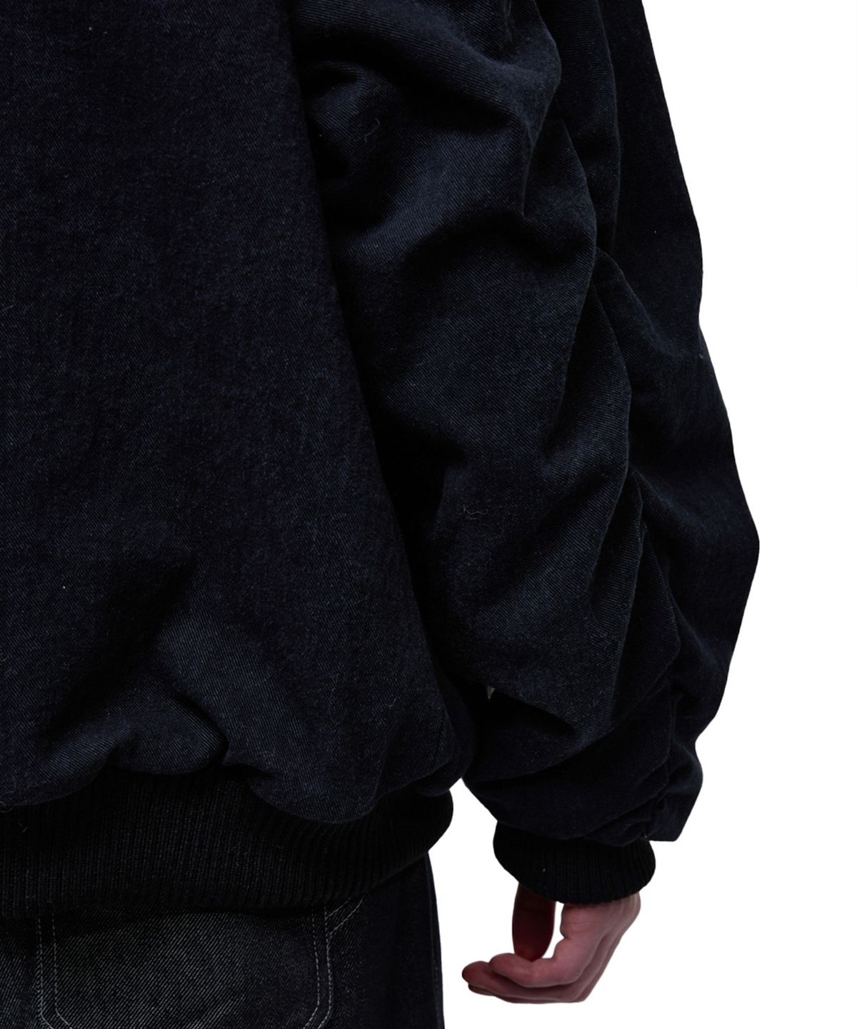 알에스에스씨(RSSC) DENIM MA-1 HOOD JUMPER - BLACK