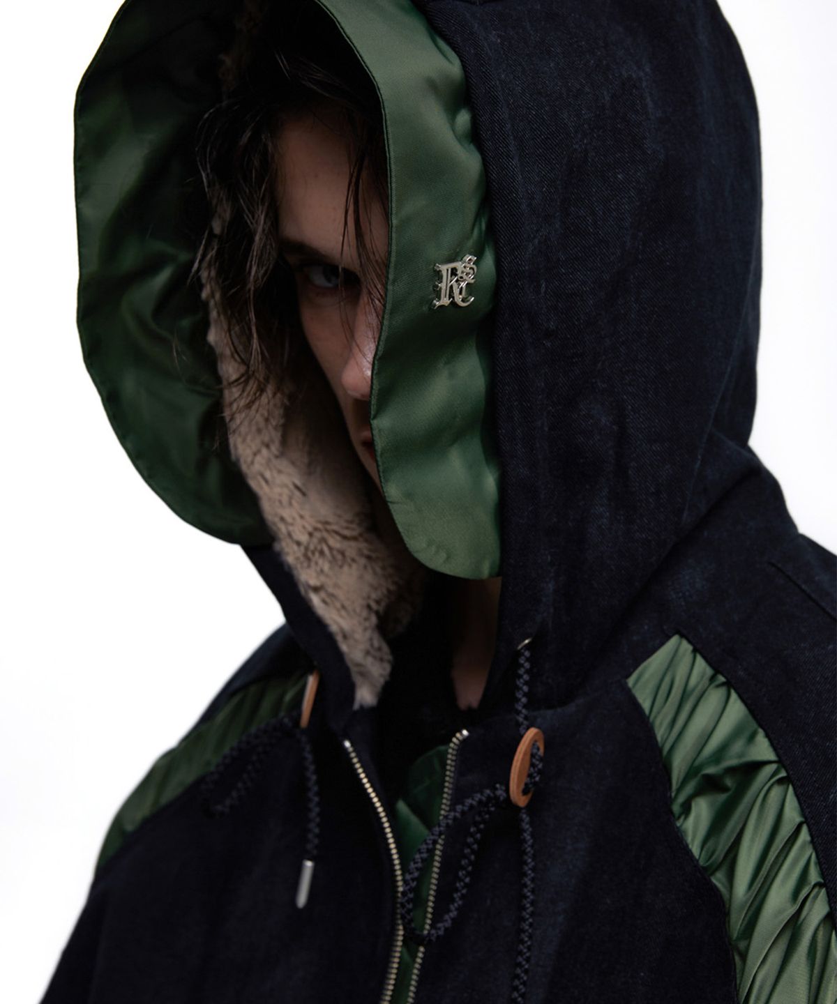 알에스에스씨(RSSC) DENIM MA-1 HOOD JUMPER - BLACK