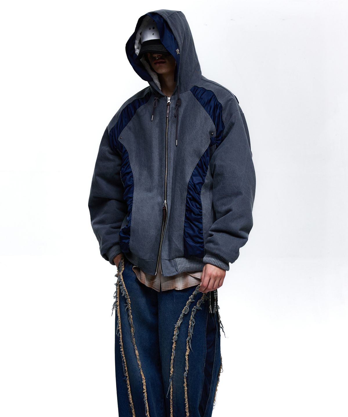알에스에스씨(RSSC) DENIM MA-1 HOOD JUMPER - GRAY