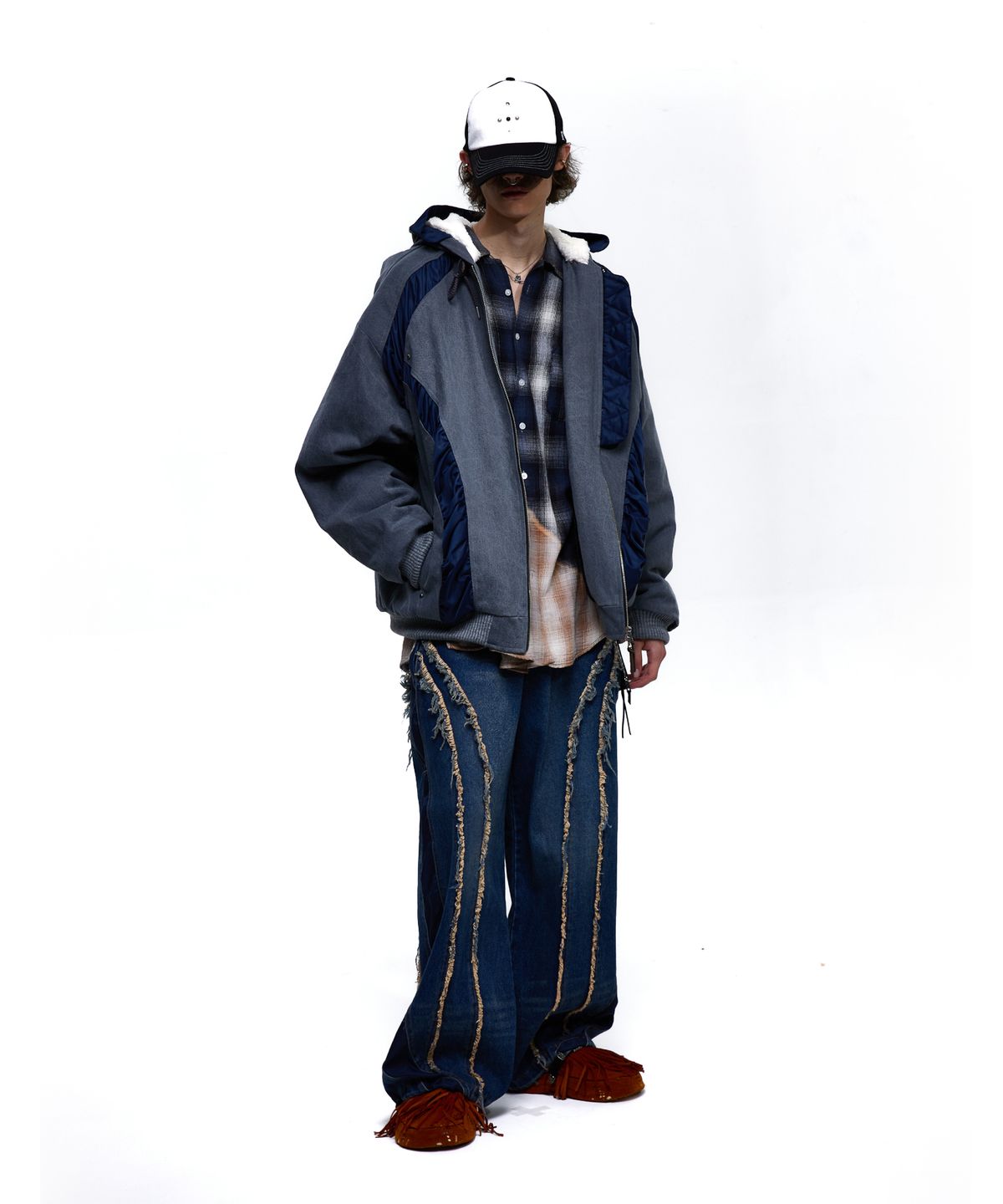 알에스에스씨(RSSC) DENIM MA-1 HOOD JUMPER - GRAY