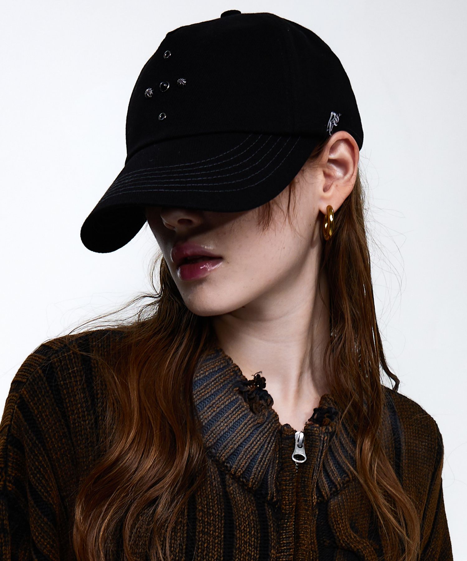 MUSINSA公式 | RSSC WESTERN RIVET BALL CAP - BLACK