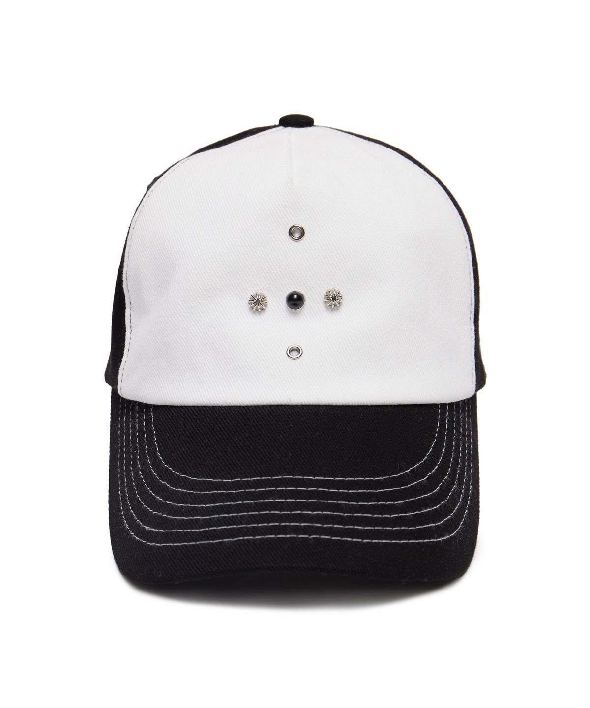 알에스에스씨(RSSC) WESTERN RIVET BALL CAP - WHITE/BLACK