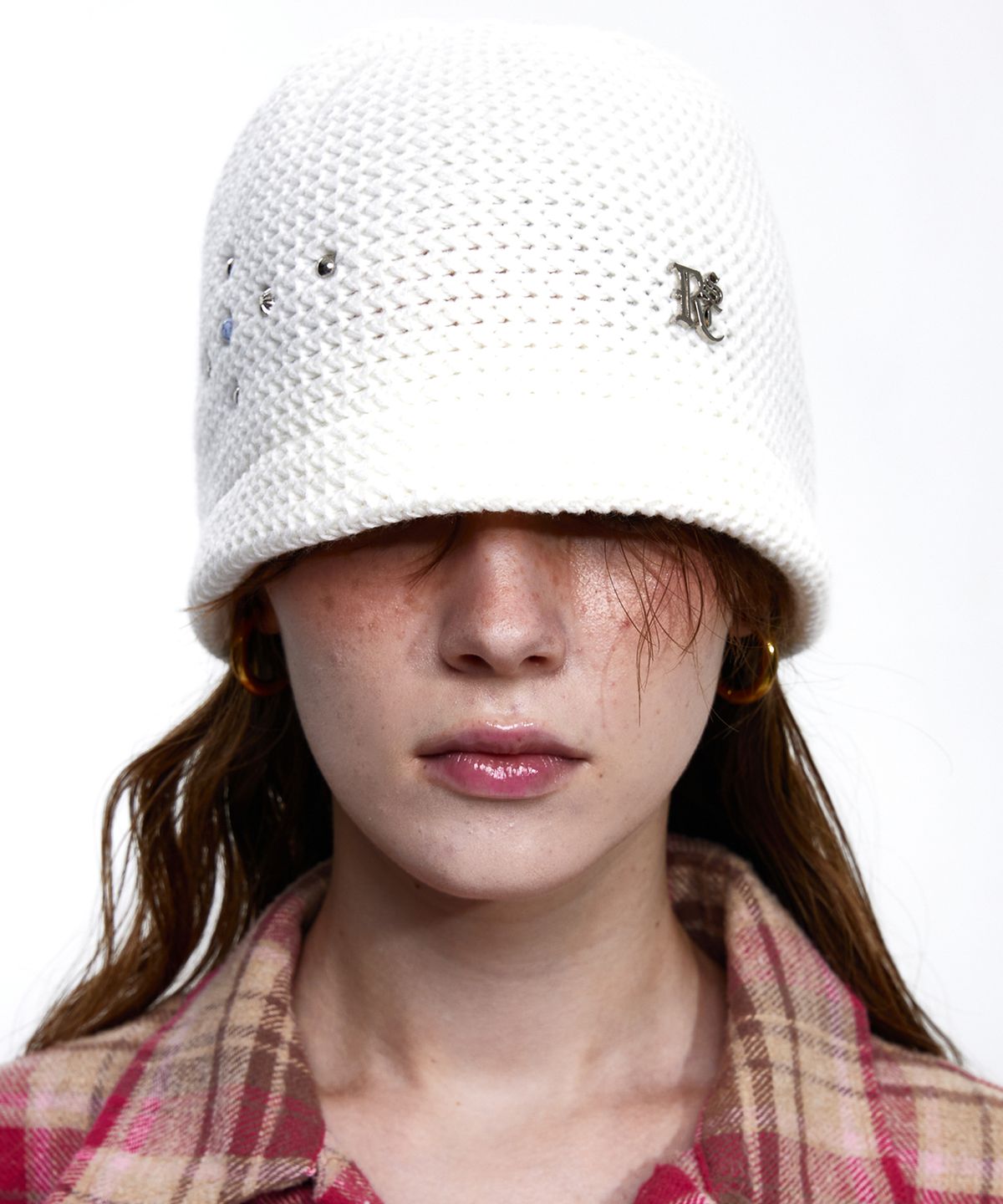알에스에스씨(RSSC) RIVET KNIT BEANIE - WHITE