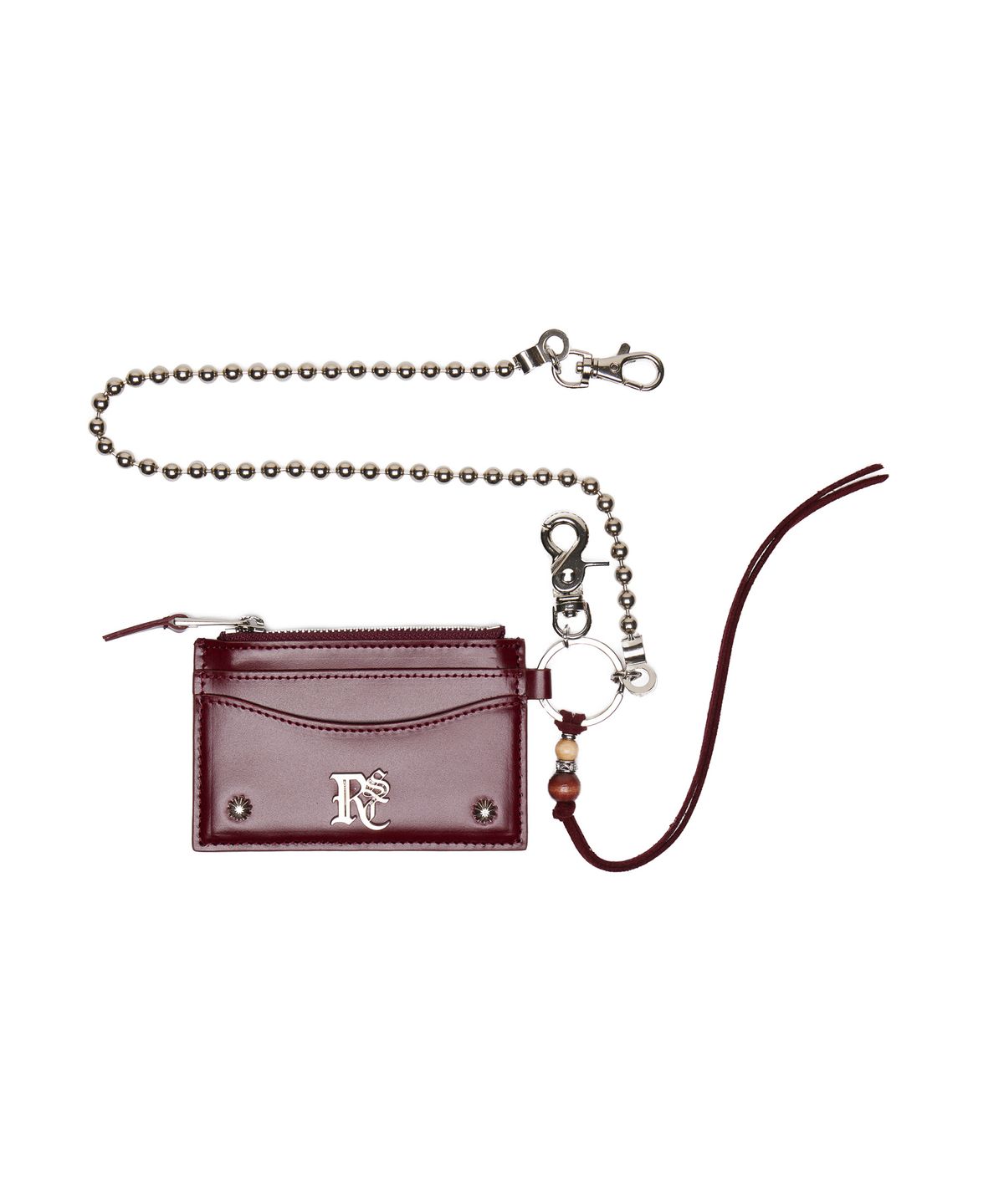 알에스에스씨(RSSC) RIVET KEYCHAIN CARD HOLDER - WINE