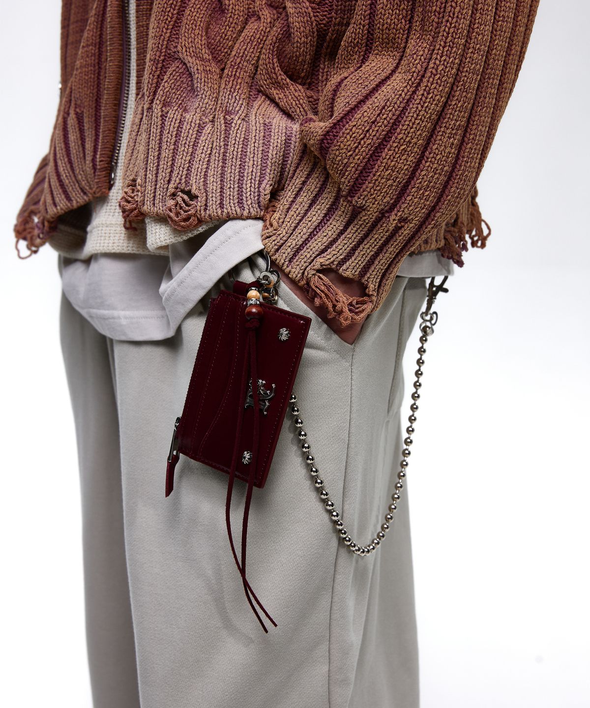 알에스에스씨(RSSC) RIVET KEYCHAIN CARD HOLDER - WINE