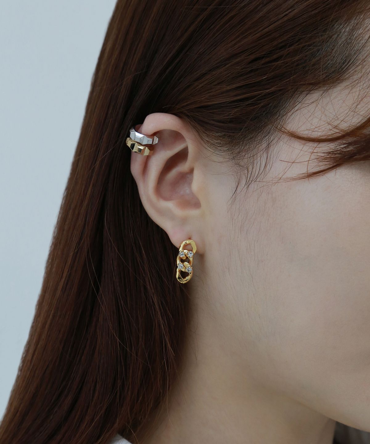 쿠도스(KUDOS) Square Pyramid Earcuff