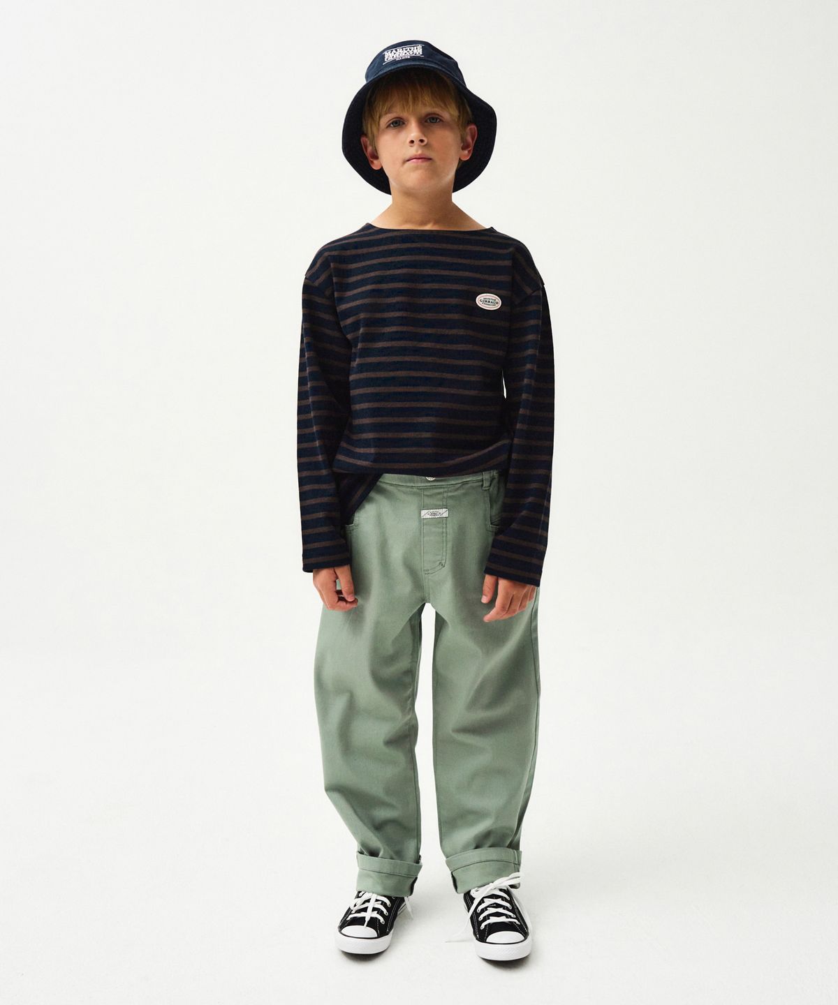마리떼 키즈(MARITHÉ KIDS) ENFANT COTTON BAGGIE PANTS khaki