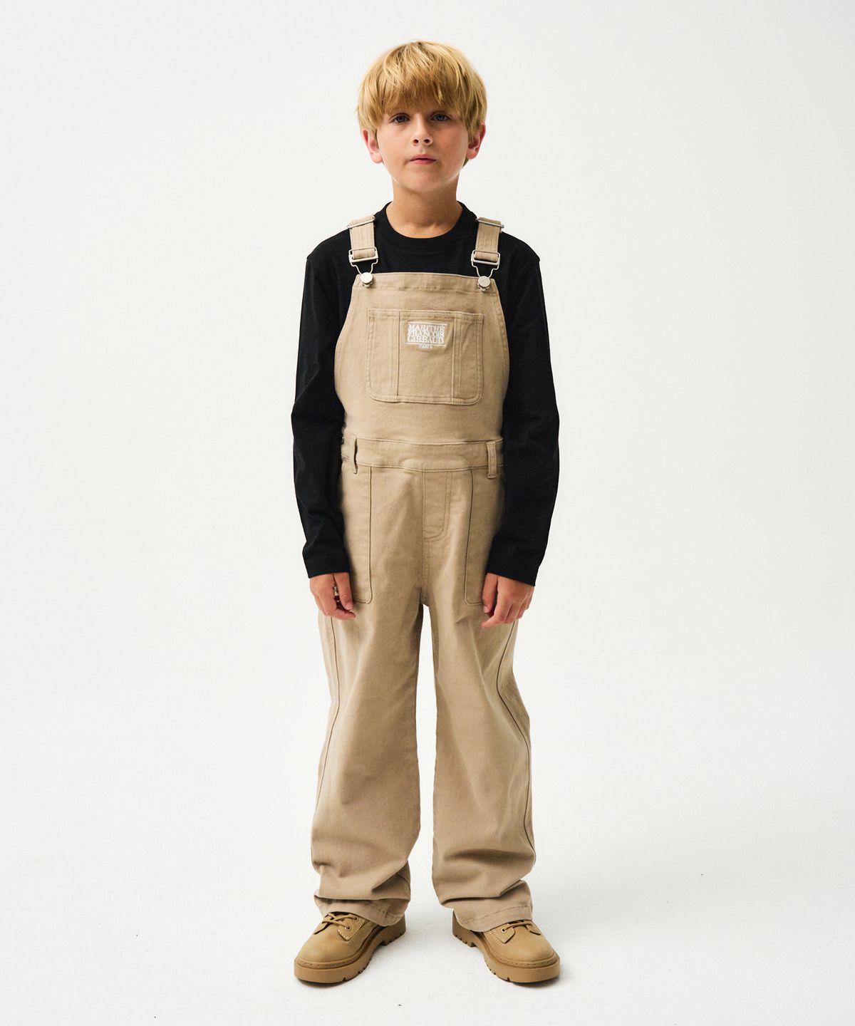 마리떼 키즈(MARITHÉ KIDS) ENFANT COTTON OVERALL PANTS beige