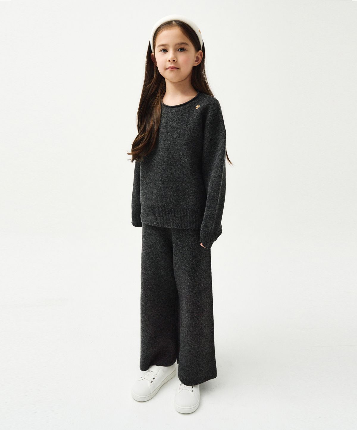 마리떼 키즈(MARITHÉ KIDS) ENFANT PLAIN KNIT charcoal