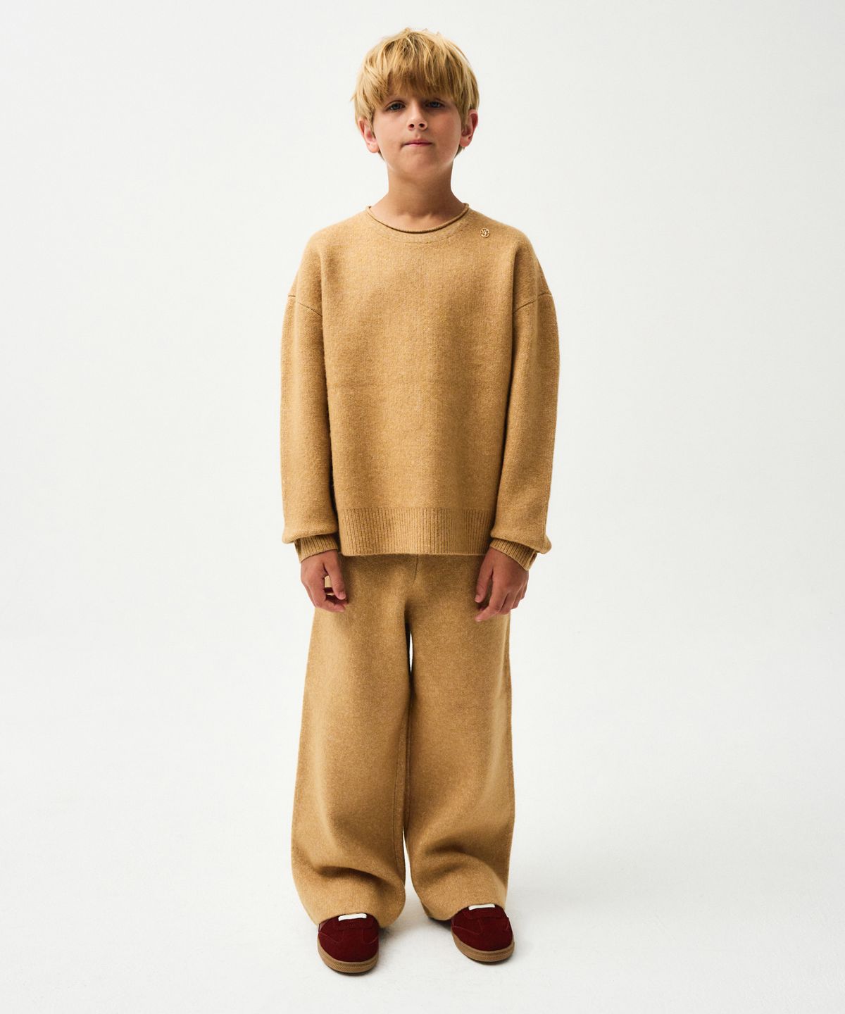 마리떼 키즈(MARITHÉ KIDS) ENFANT PLAIN KNIT camel