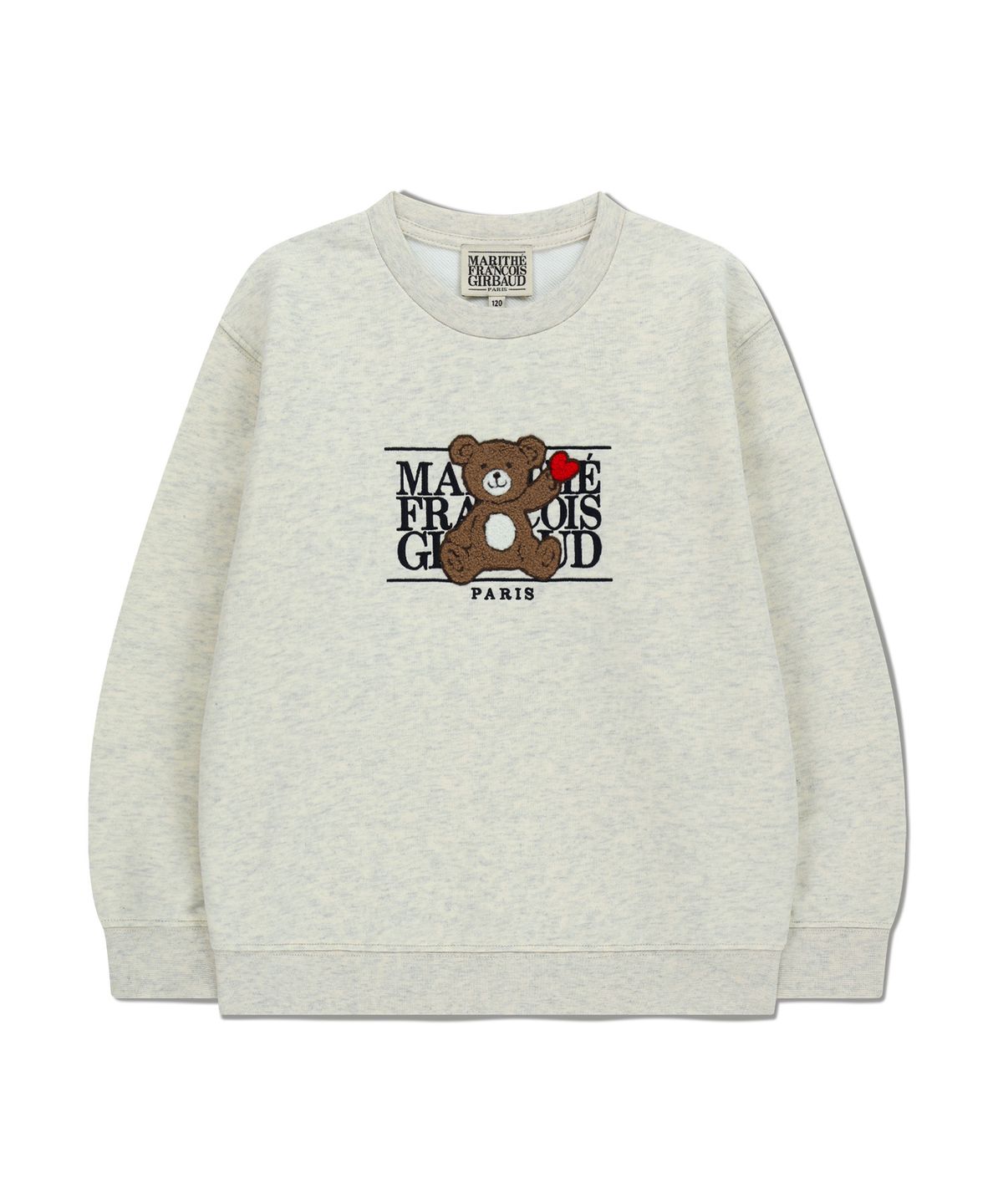마리떼 키즈(MARITHÉ KIDS) KIDS BEAR CLASSIC LOGO SWEATSHIRT oatmeal
