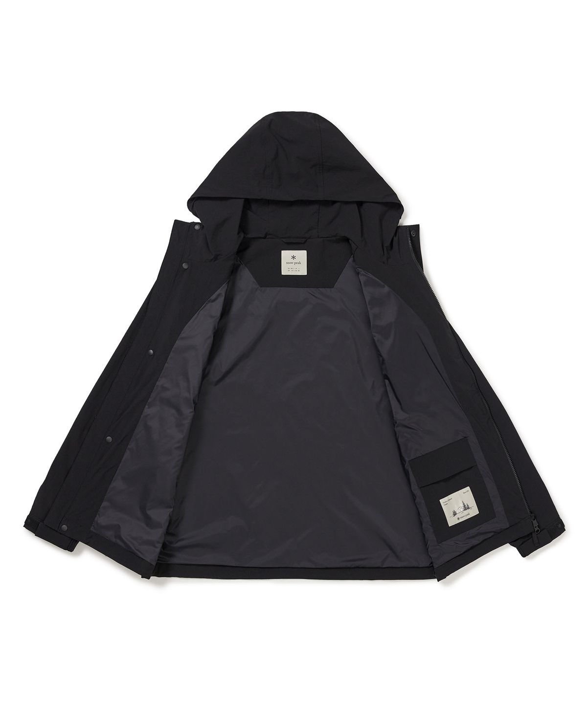 스노우피크 어패럴(SNOWPEAK APPAREL) 루트 유틸리티 바람막이 (S24FMRWB66) Black