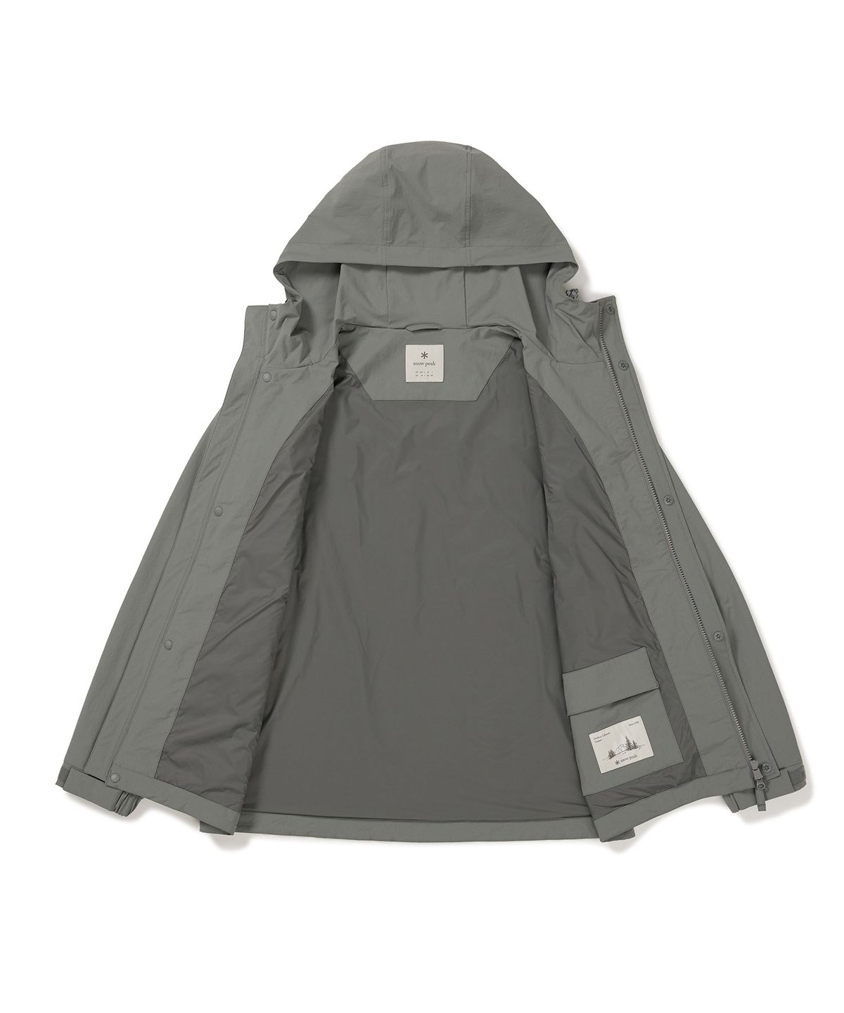 스노우피크 어패럴(SNOWPEAK APPAREL) 루트 유틸리티 바람막이 (S24FMRWB66) Dark Gray
