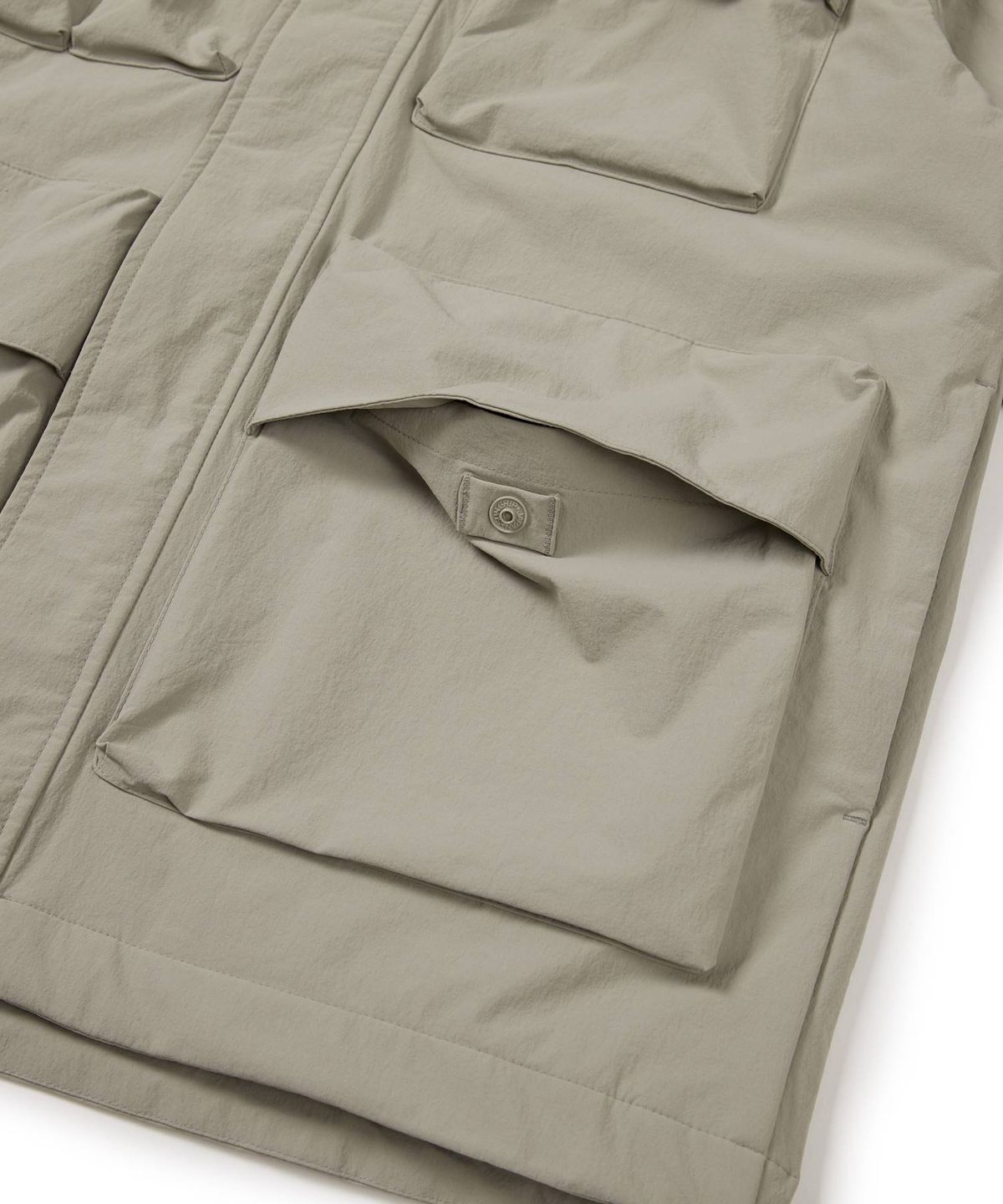 스노우피크 어패럴(SNOWPEAK APPAREL) 루트 유틸리티 바람막이 (S24FMRWB66) Beige Gray