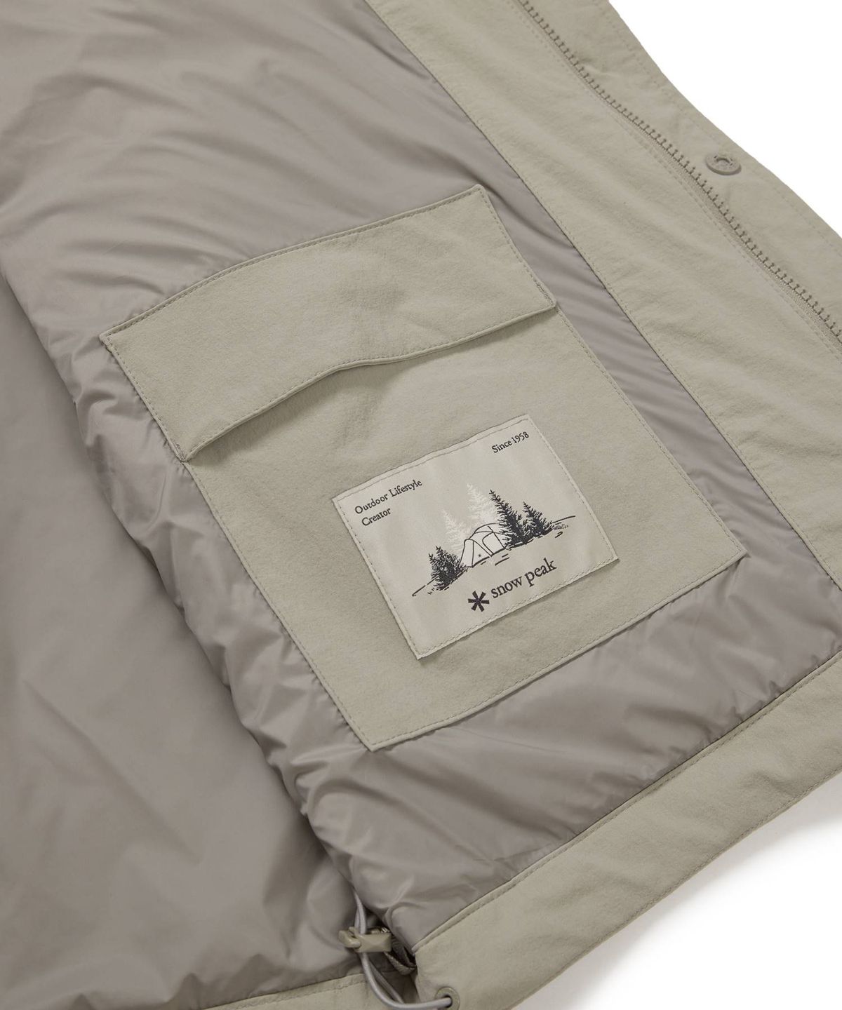 스노우피크 어패럴(SNOWPEAK APPAREL) 루트 유틸리티 바람막이 (S24FMRWB66) Beige Gray