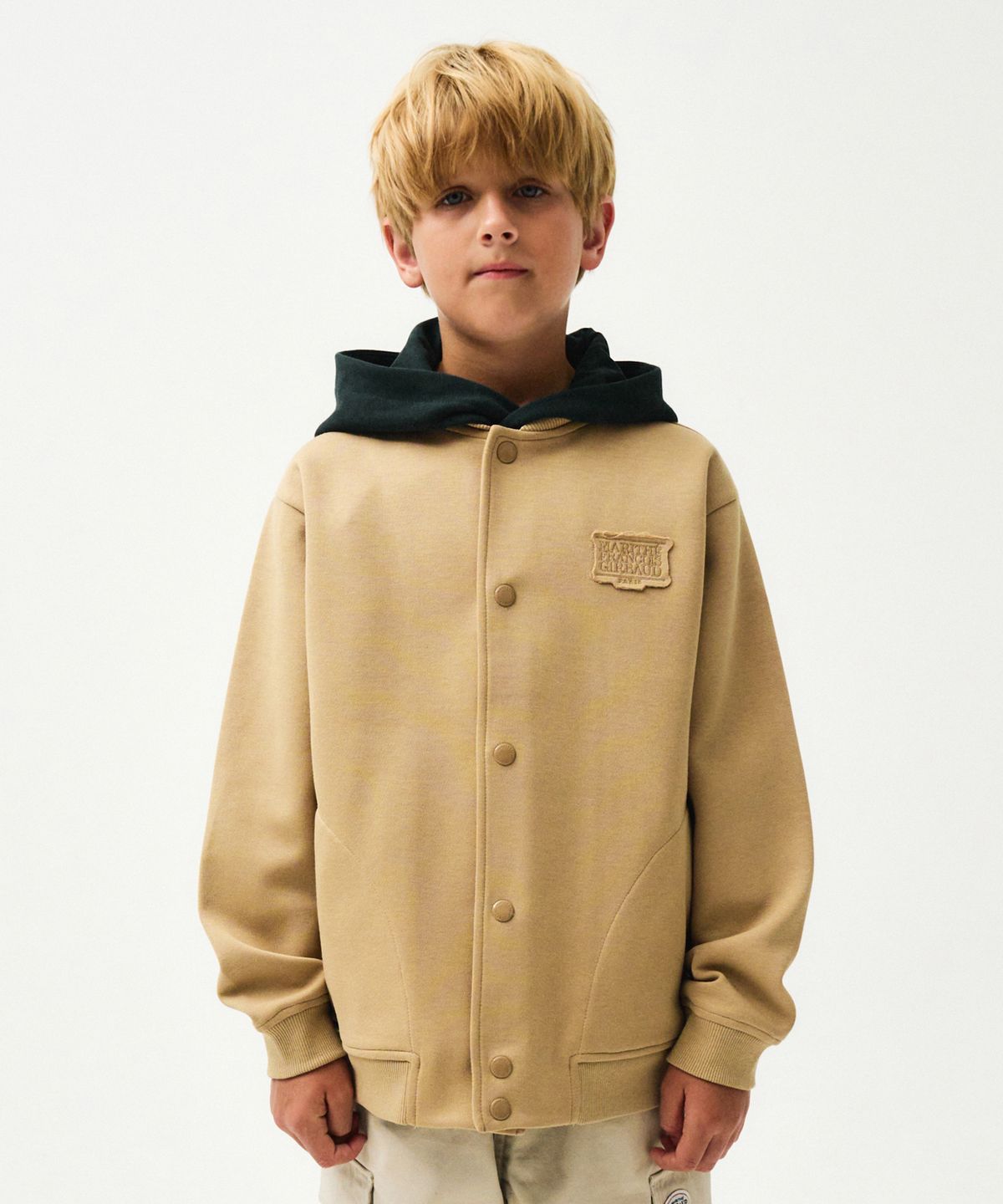 마리떼 키즈(MARITHÉ KIDS) ENFANT JERSEY BOMBER JACKET beige