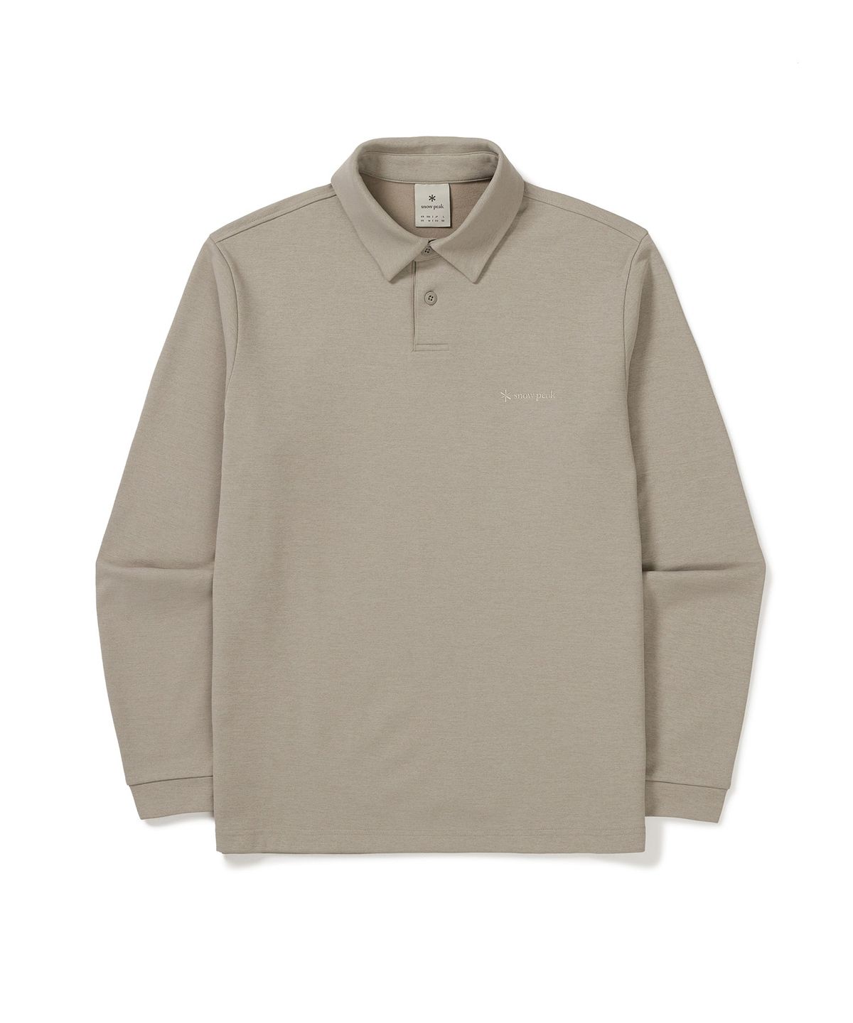 스노우피크 어패럴(SNOWPEAK APPAREL) 폴로 긴팔 티셔츠 (S24FMTPS10) Beige Gray
