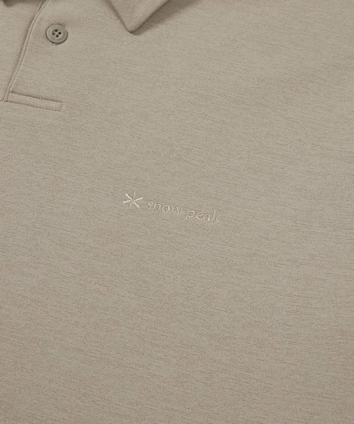 스노우피크 어패럴(SNOWPEAK APPAREL) 폴로 긴팔 티셔츠 (S24FMTPS10) Beige Gray