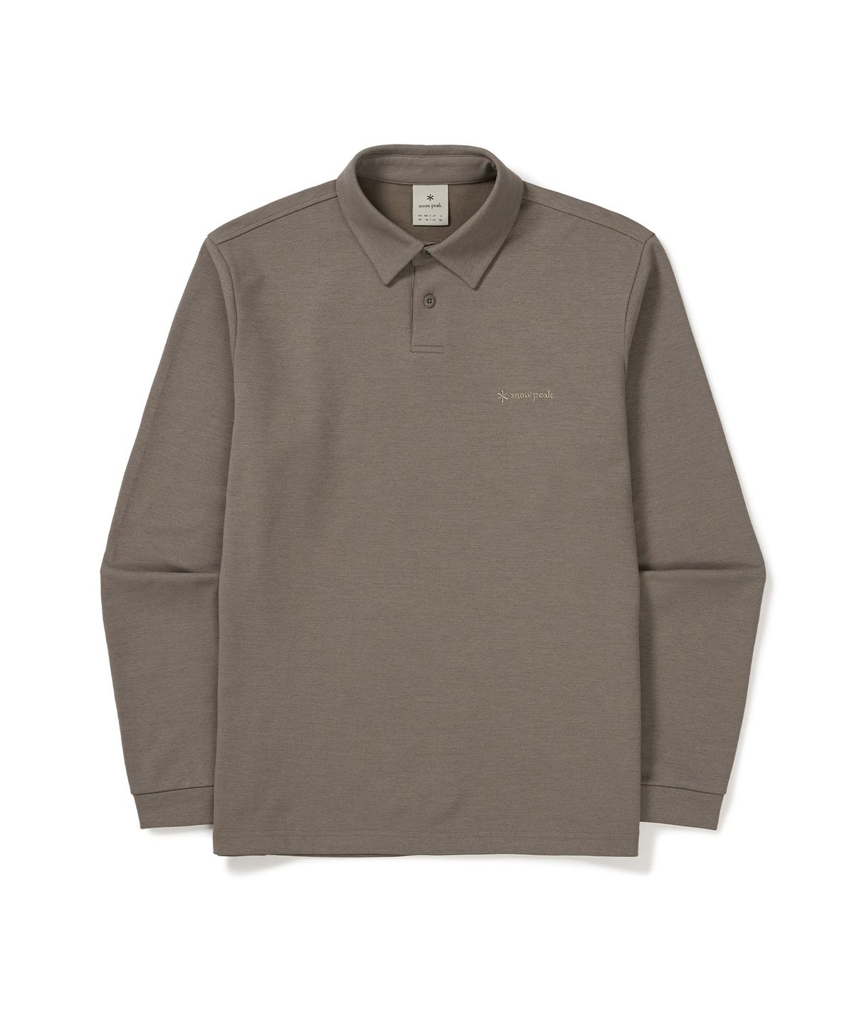 스노우피크 어패럴(SNOWPEAK APPAREL) 폴로 긴팔 티셔츠 (S24FMTPS10) Dark Khaki