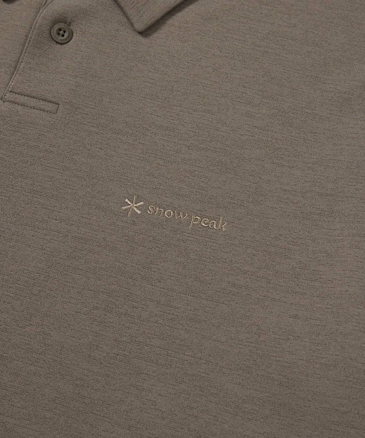 스노우피크 어패럴(SNOWPEAK APPAREL) 폴로 긴팔 티셔츠 (S24FMTPS10) Dark Khaki