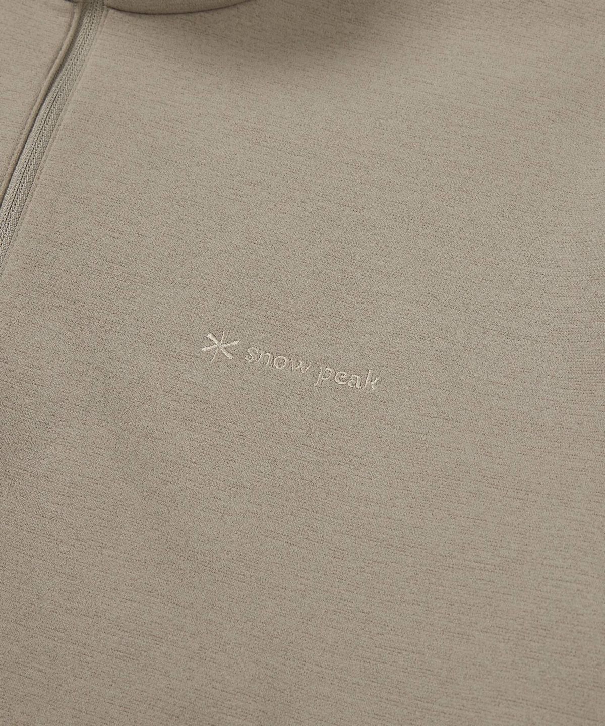 스노우피크 어패럴(SNOWPEAK APPAREL) 반집업 긴팔 티셔츠 (S24FMTZT10) Beige Gray