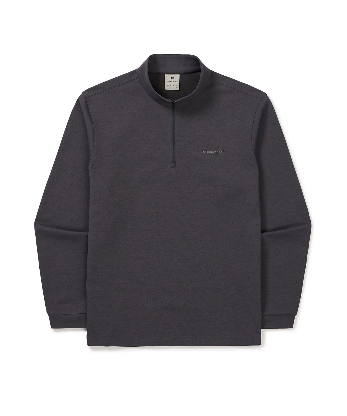 스노우피크 어패럴(SNOWPEAK APPAREL) 반집업 긴팔 티셔츠 (S24FMTZT10) Charcoal