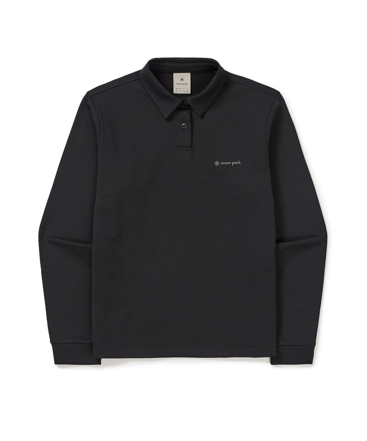 스노우피크 어패럴(SNOWPEAK APPAREL) 여성 폴로 긴팔 티셔츠 (S24FWTPS11) Black