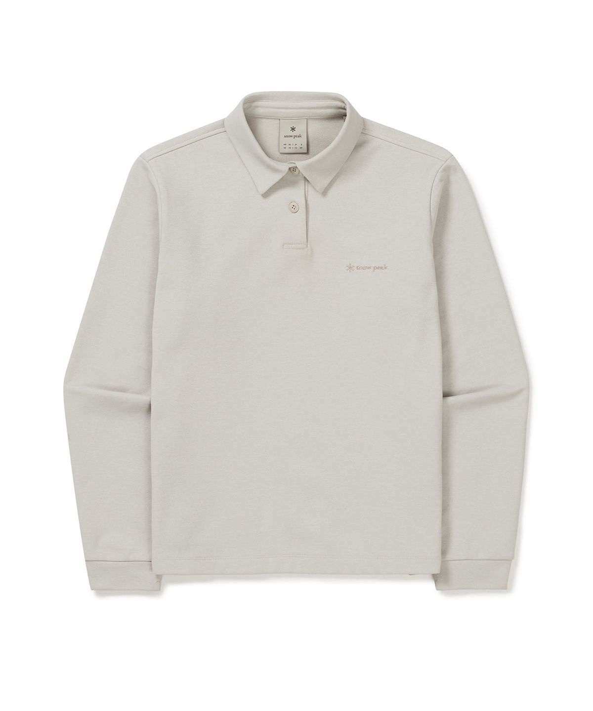 스노우피크 어패럴(SNOWPEAK APPAREL) 여성 폴로 긴팔 티셔츠 (S24FWTPS11) Light Beige