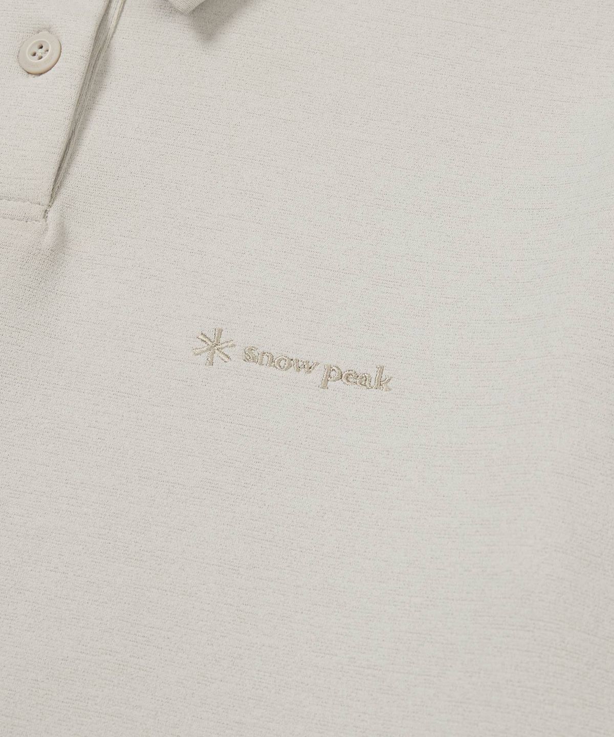 스노우피크 어패럴(SNOWPEAK APPAREL) 여성 폴로 긴팔 티셔츠 (S24FWTPS11) Light Beige