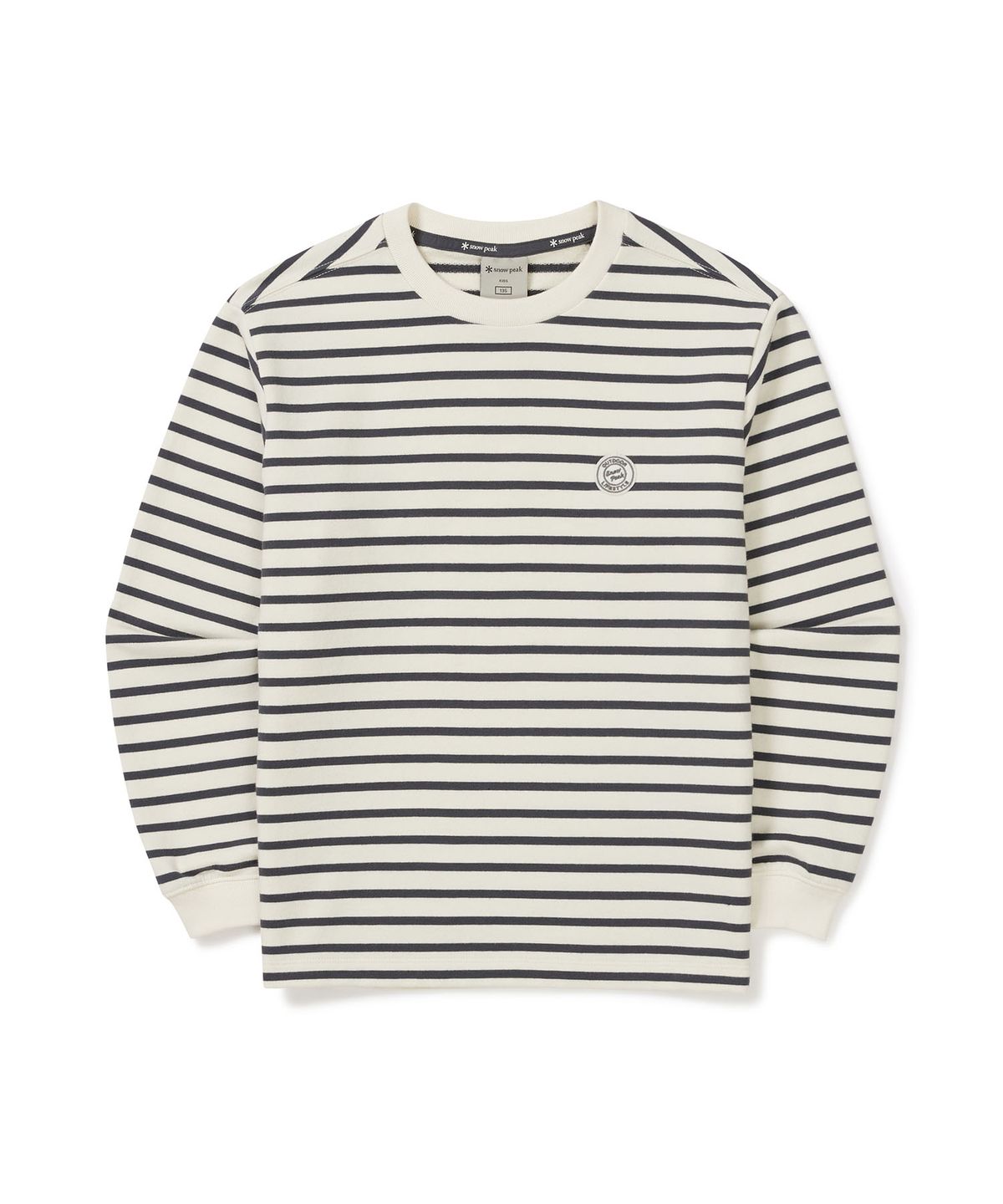 스노우피크 어패럴 키즈(SNOWPEAK APPAREL KIDS) 키즈 스트라이프 긴팔 티셔츠 (S24FKFTL80) Charcoal