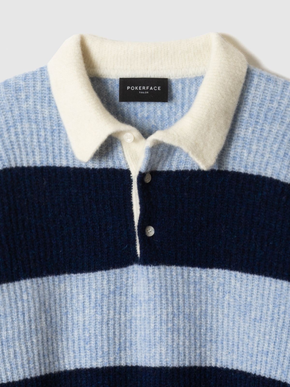 포커페이스(POKERFACE) RUGBY SWEATER BLUE/NAVY