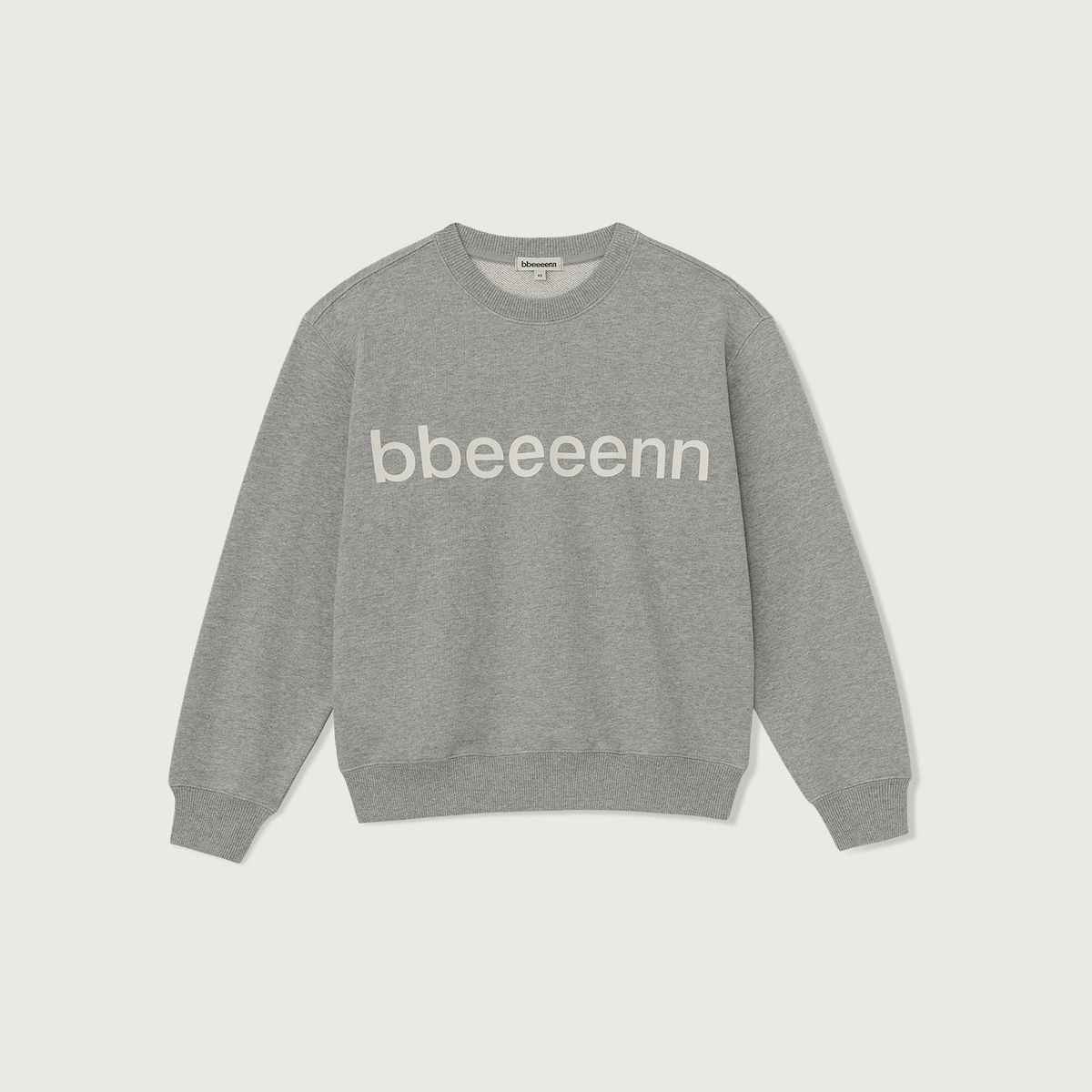 벤(BBEEEENN) 크루넥 스웻셔츠_웜그레이