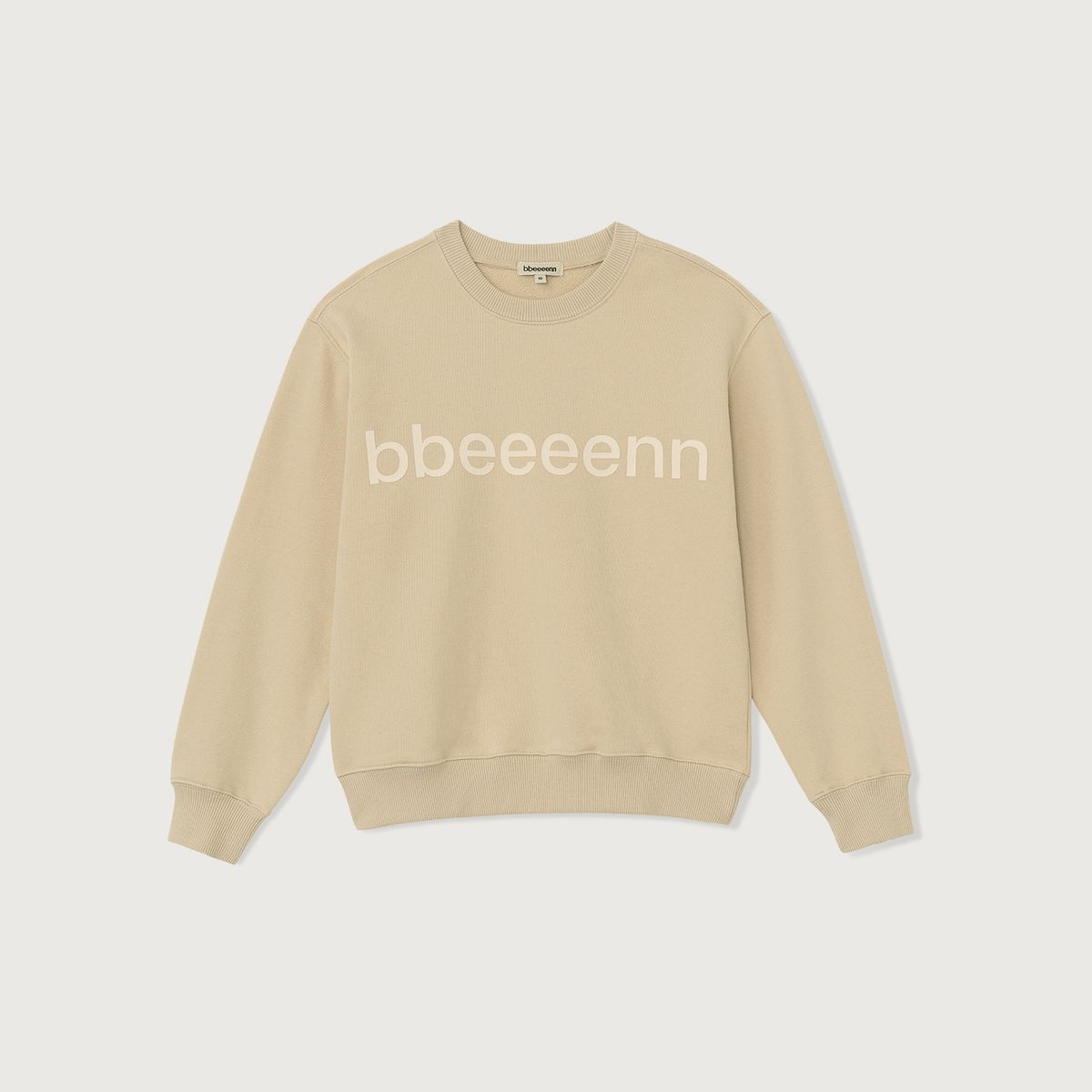 벤(BBEEEENN) 크루넥 스웻셔츠_에크루