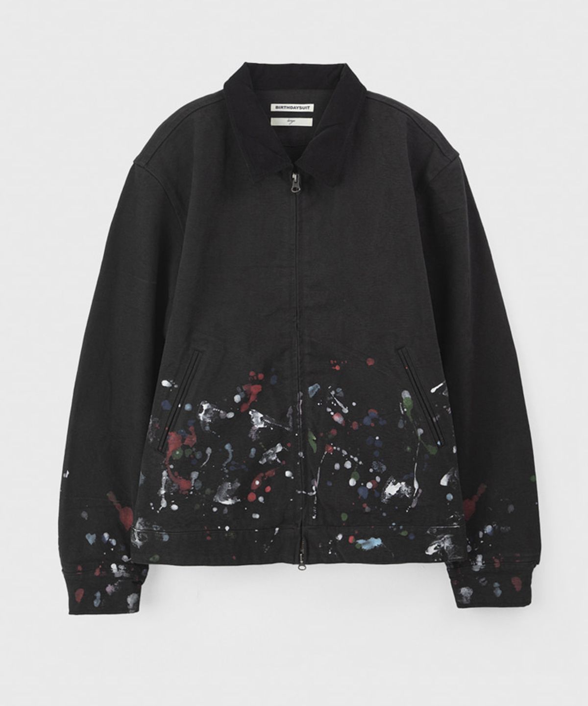 벌스데이수트(BIRTHDAYSUIT) PAINTED CLUB JACKET (BLACK)
