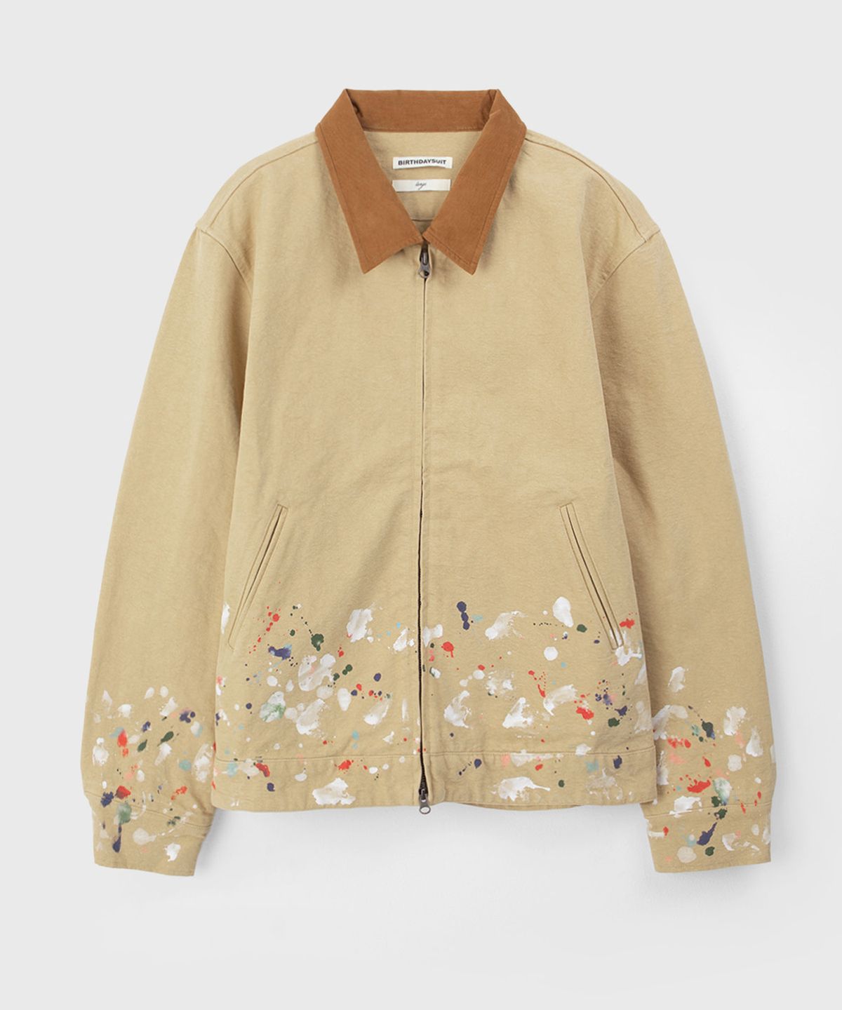 벌스데이수트(BIRTHDAYSUIT) PAINTED CLUB JACKET (BEIGE)