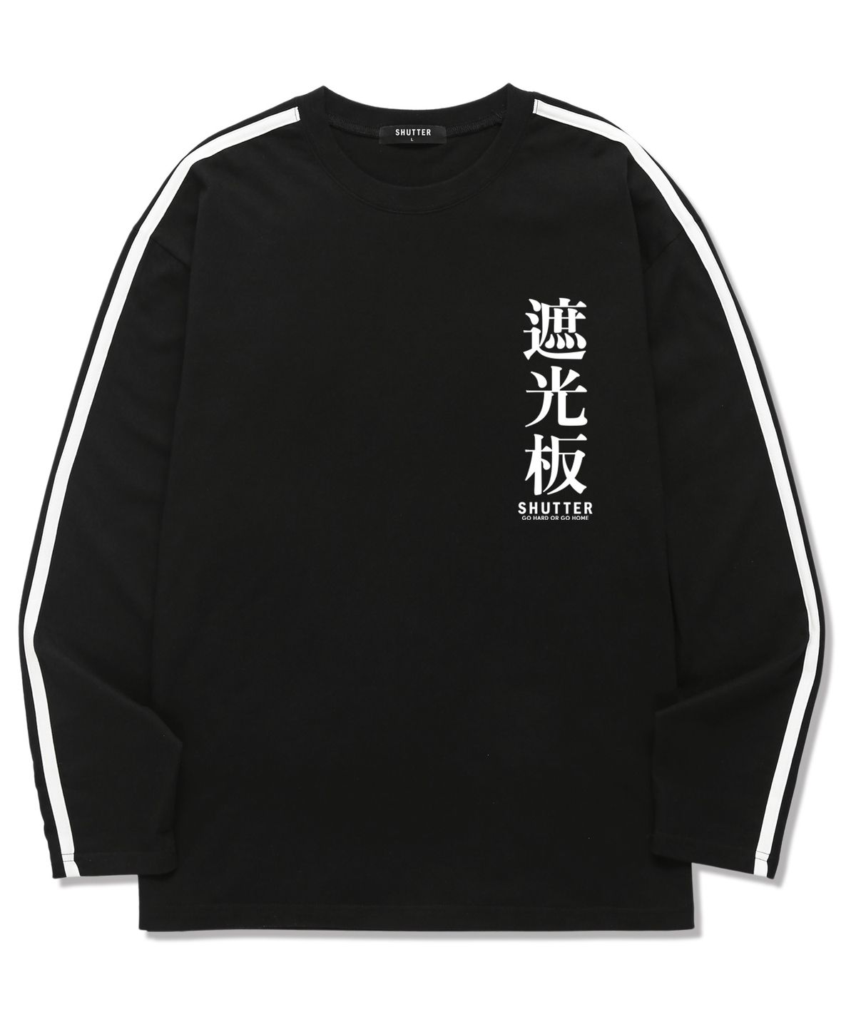 셔터(SHUTTER) TEXT LOGO VER.2 롱슬리브 (SLS009) 블랙