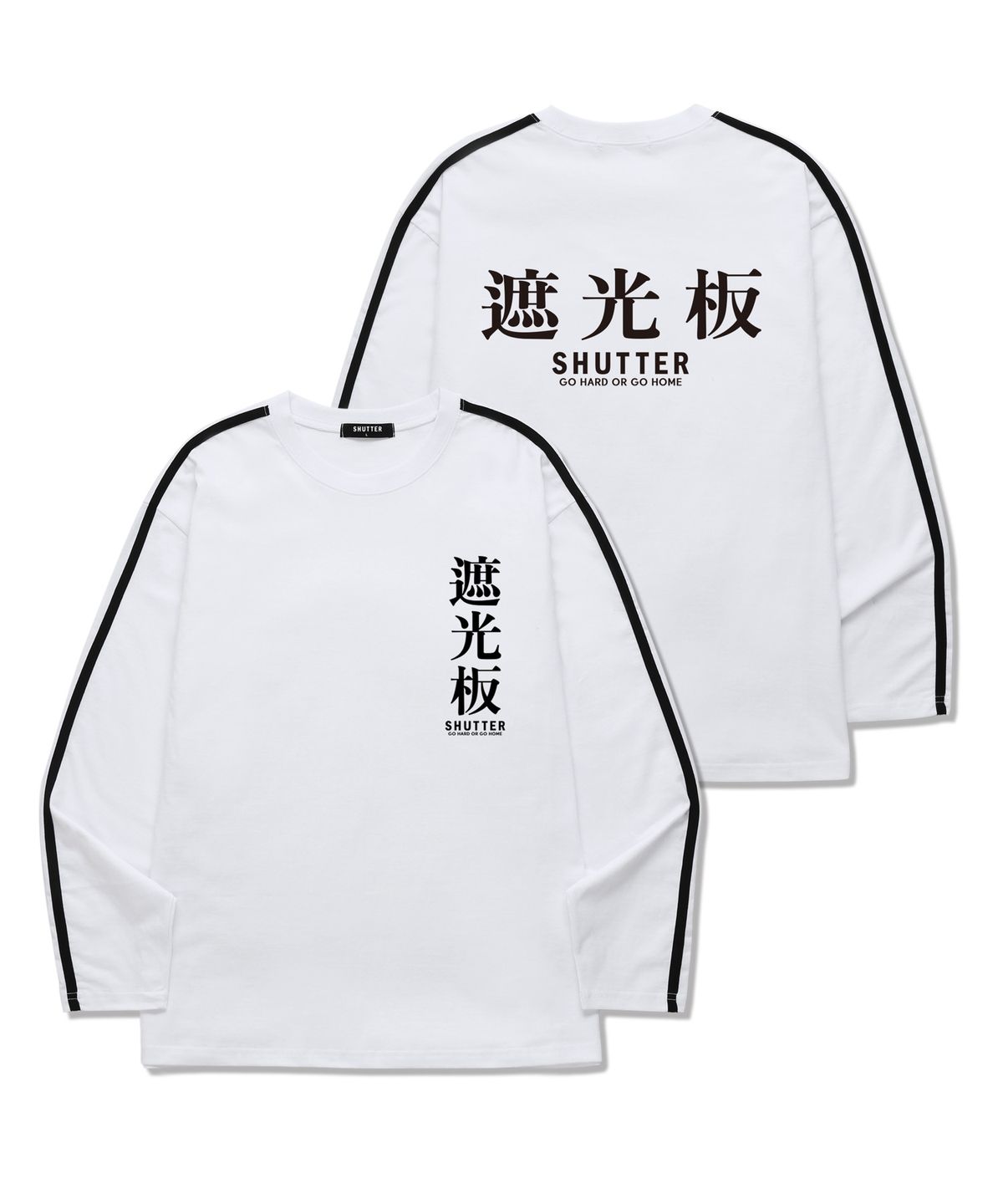 셔터(SHUTTER) TEXT LOGO VER.2 롱슬리브 (SLS009) 화이트
