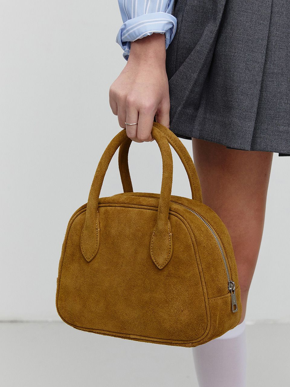 トートバッグ ^Dunst^ SUEDE BOSTON TOTE BAG CAMEL UDBA4F202CM MUSINSA | DUNST FOR WOMEN SUEDE BOSTON TOTE BAG