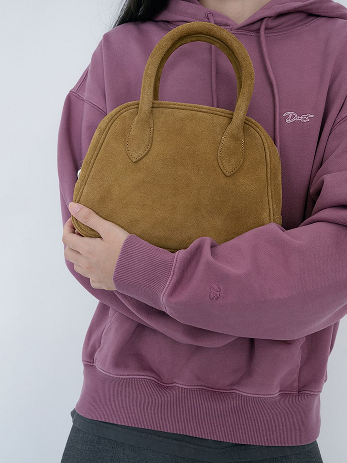 던스트(DUNST) SUEDE BOSTON TOTE BAG_UDBA6F202_CAMEL