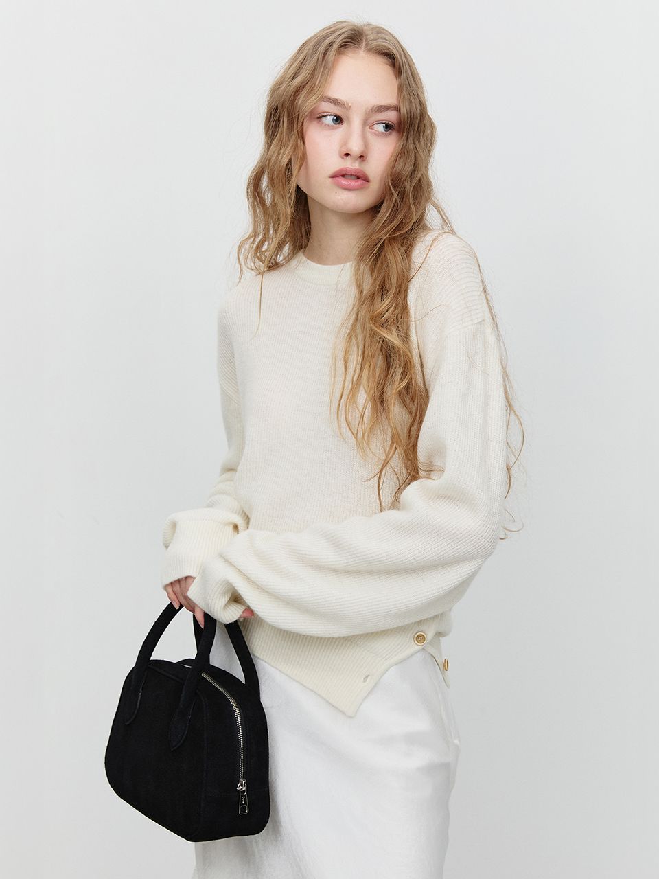 MUSINSA | DUNST FOR WOMEN SUEDE BOSTON TOTE BAG