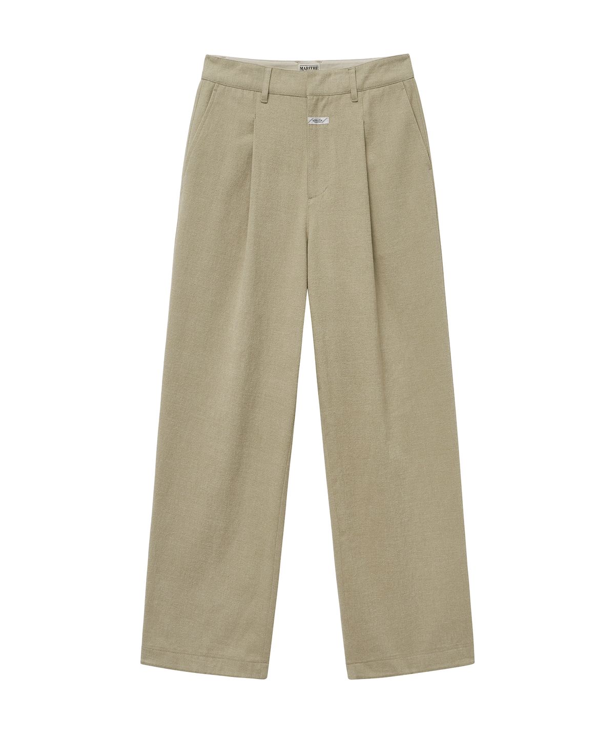 마리떼 프랑소와 저버(MARITHÉ + FRANҪOIS GIRBAUD) M WIDE ONE TUCK CHINO PANTS beige