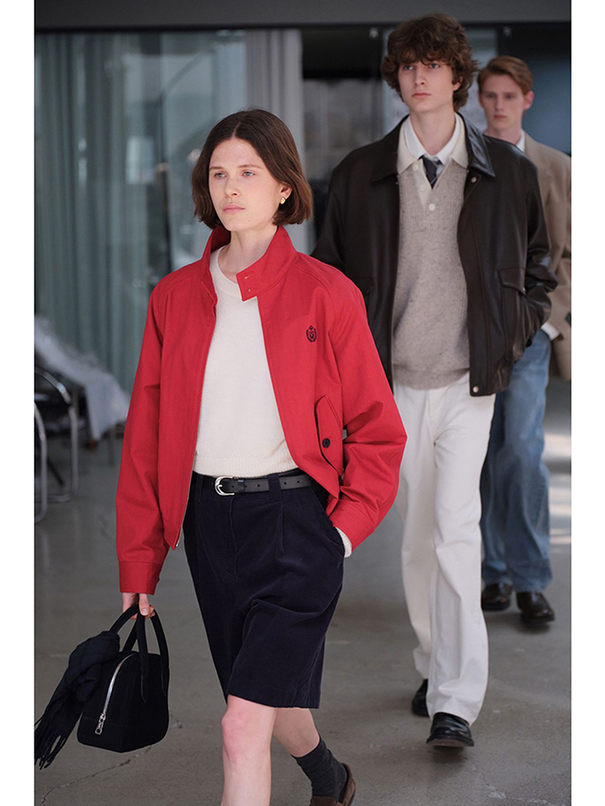 던스트(DUNST) CORDUROY CULOTTE PANTS NAVY_UDPA4C212N2