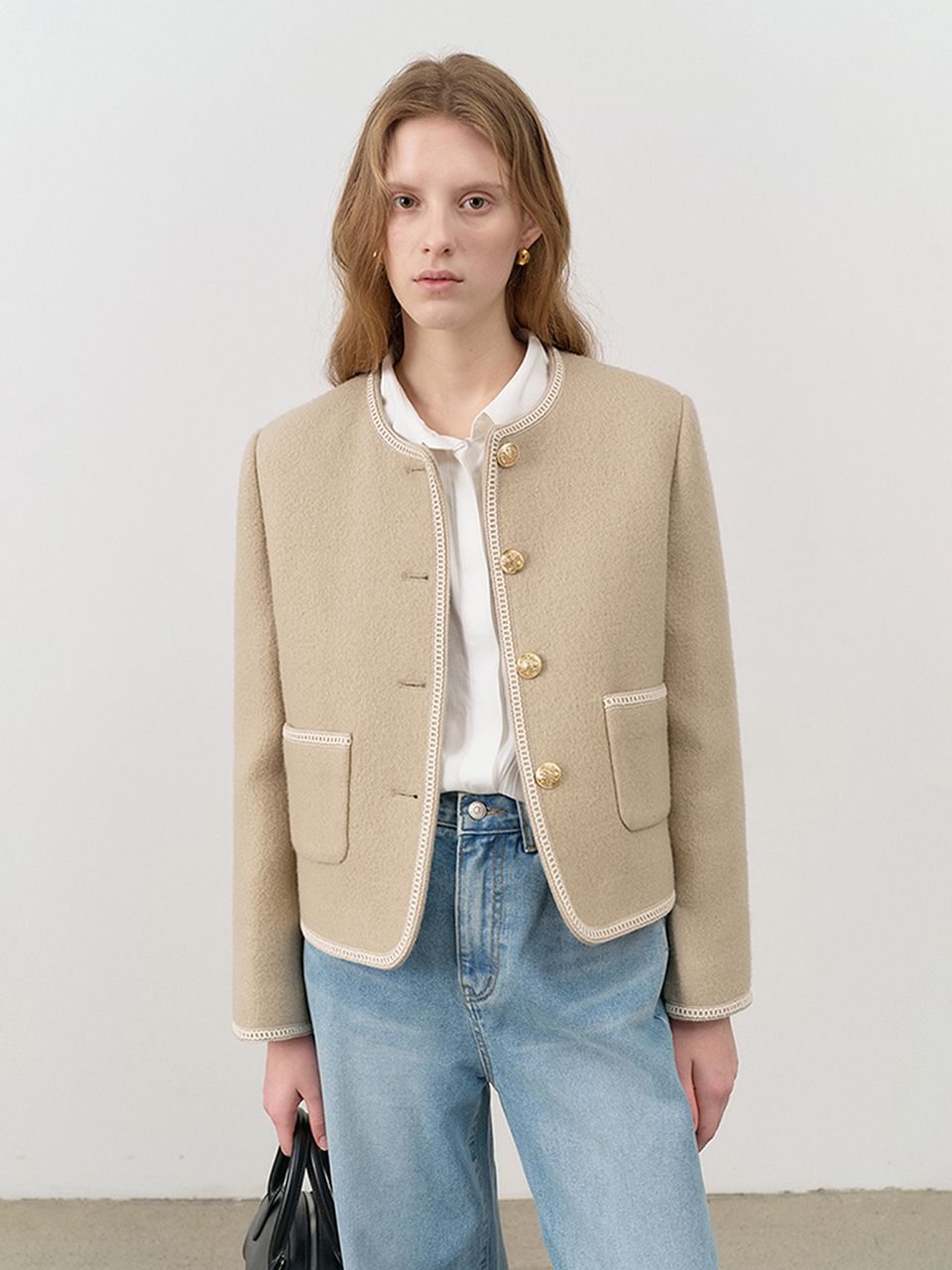 ジャケット DUNST Women Jackets UDJA5A205CR CREAM WHITE DUNST