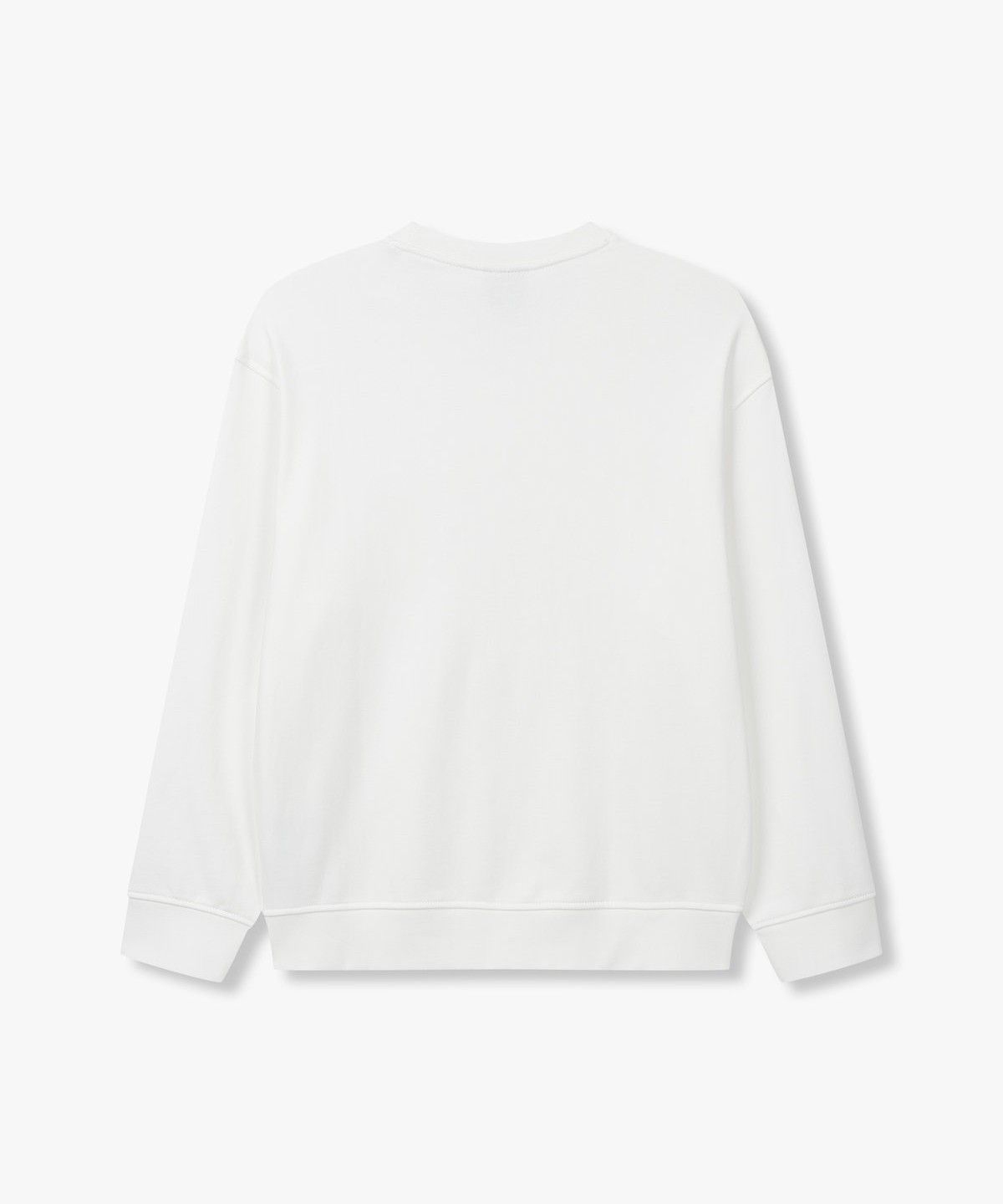 아르마니 익스체인지(ARMANI EXCHANGE) 남성 엠보싱 AX 로고 맨투맨_화이트 A414331021
