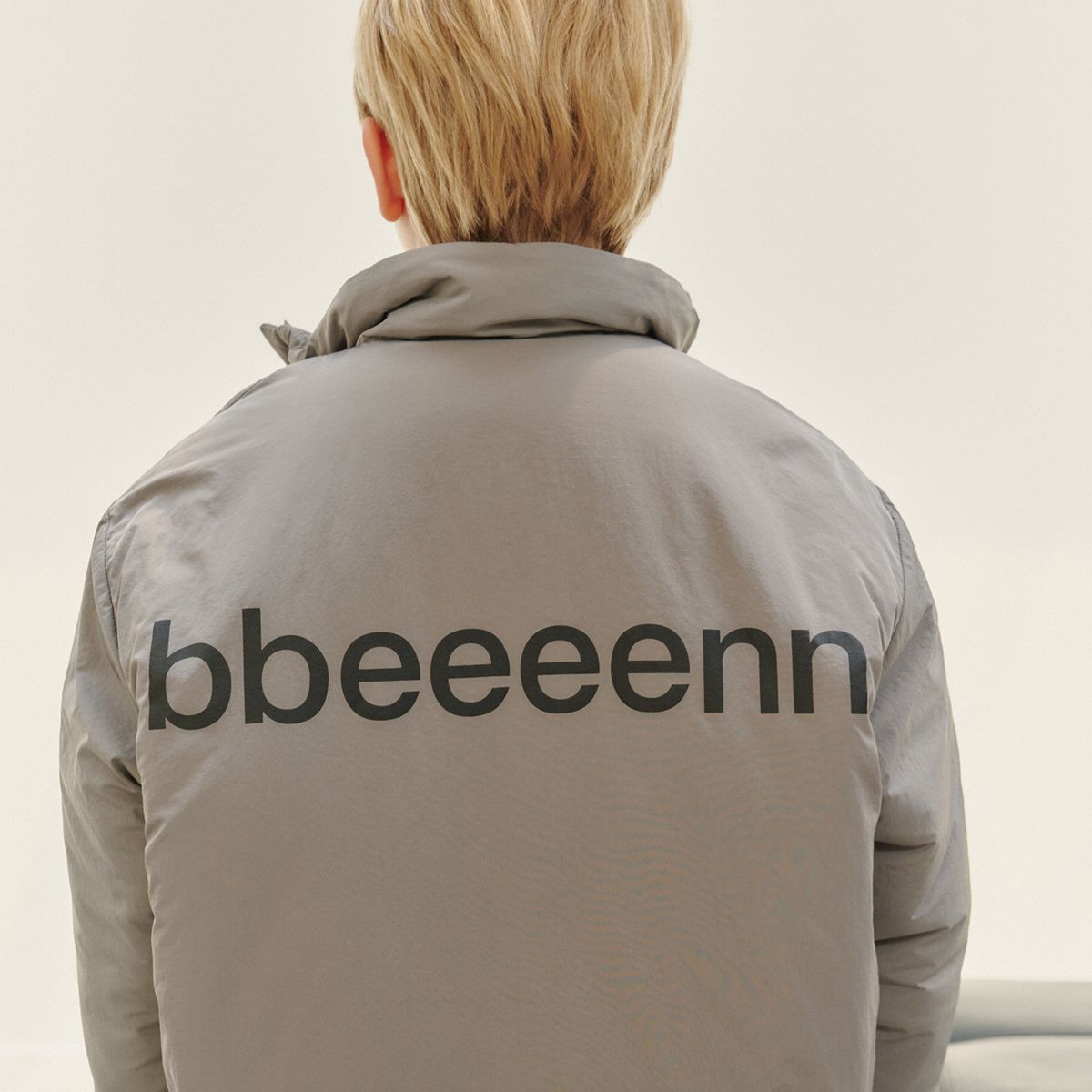 벤(BBEEEENN) 오버핏 패디드 자켓_그레이