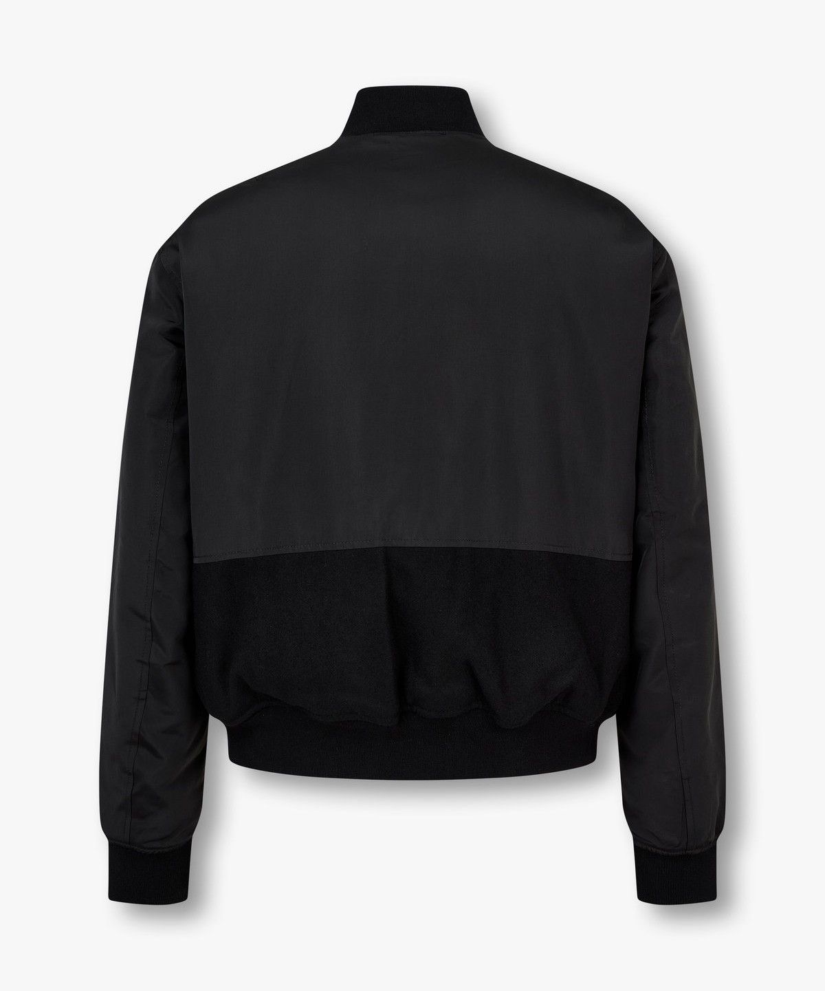 아르마니 익스체인지(ARMANI EXCHANGE) 남성 울 믹스 로고 패치 블루종_블랙 A414310036