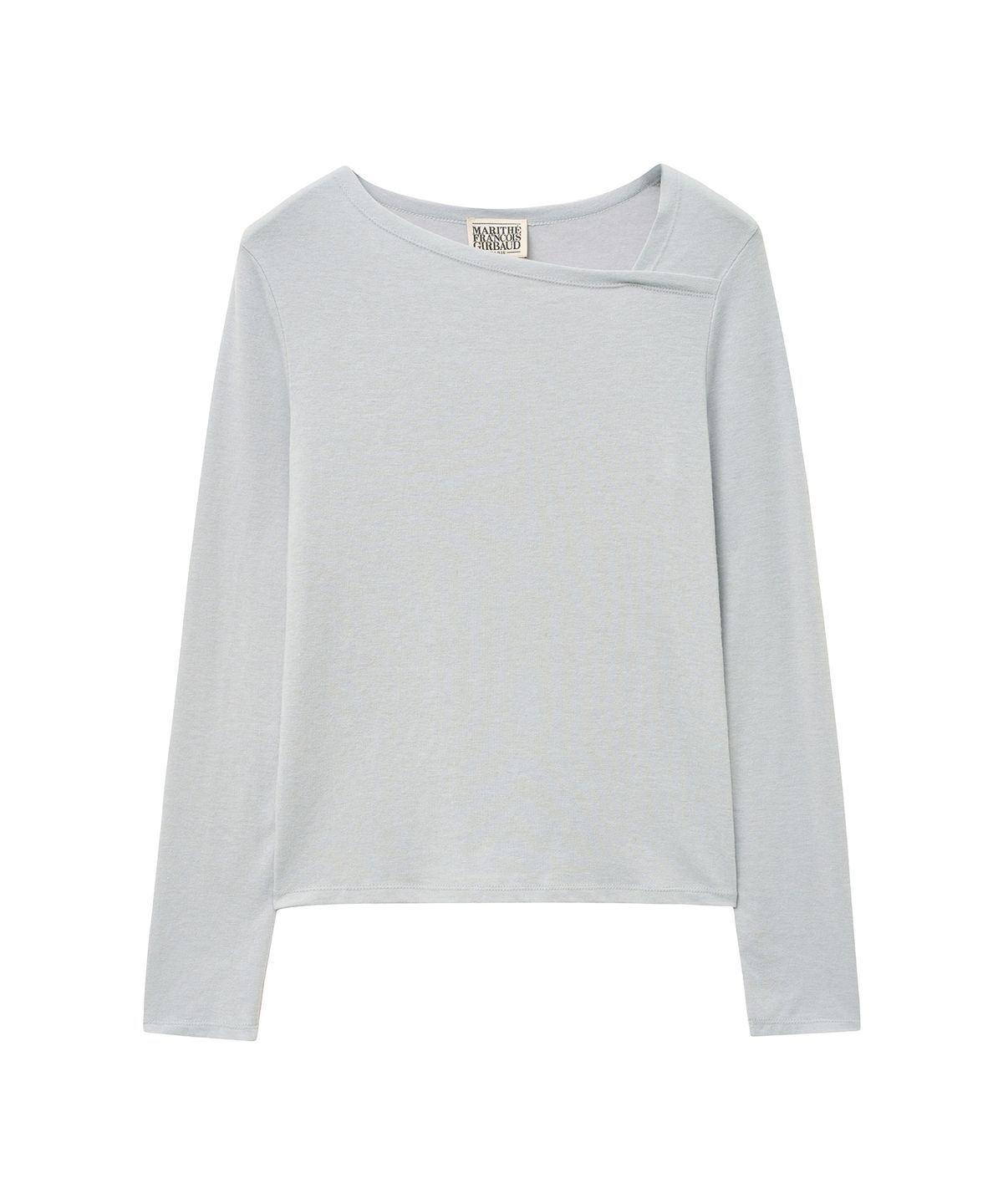 마리떼 프랑소와 저버(MARITHÉ + FRANҪOIS GIRBAUD) W NECK POINT LONG SLEEVE light gray