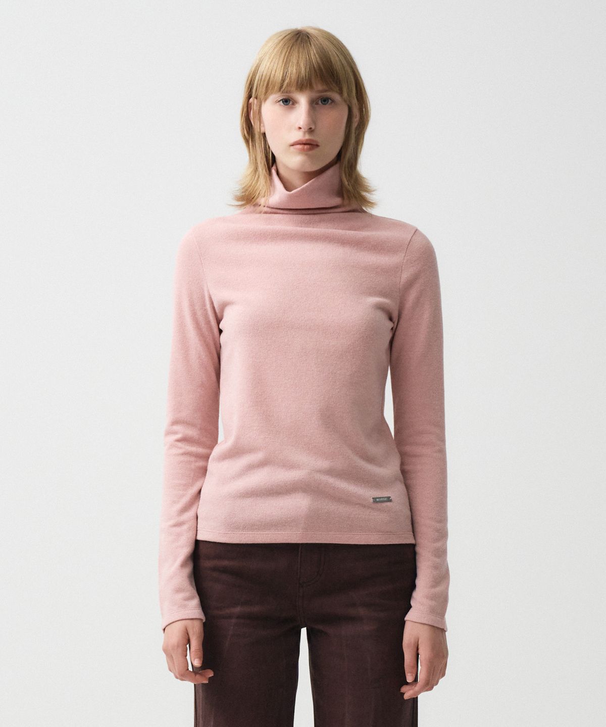마리떼 프랑소와 저버(MARITHÉ + FRANҪOIS GIRBAUD) W WARM TOUCH TURTLE NECK LONG SLEEVE pink