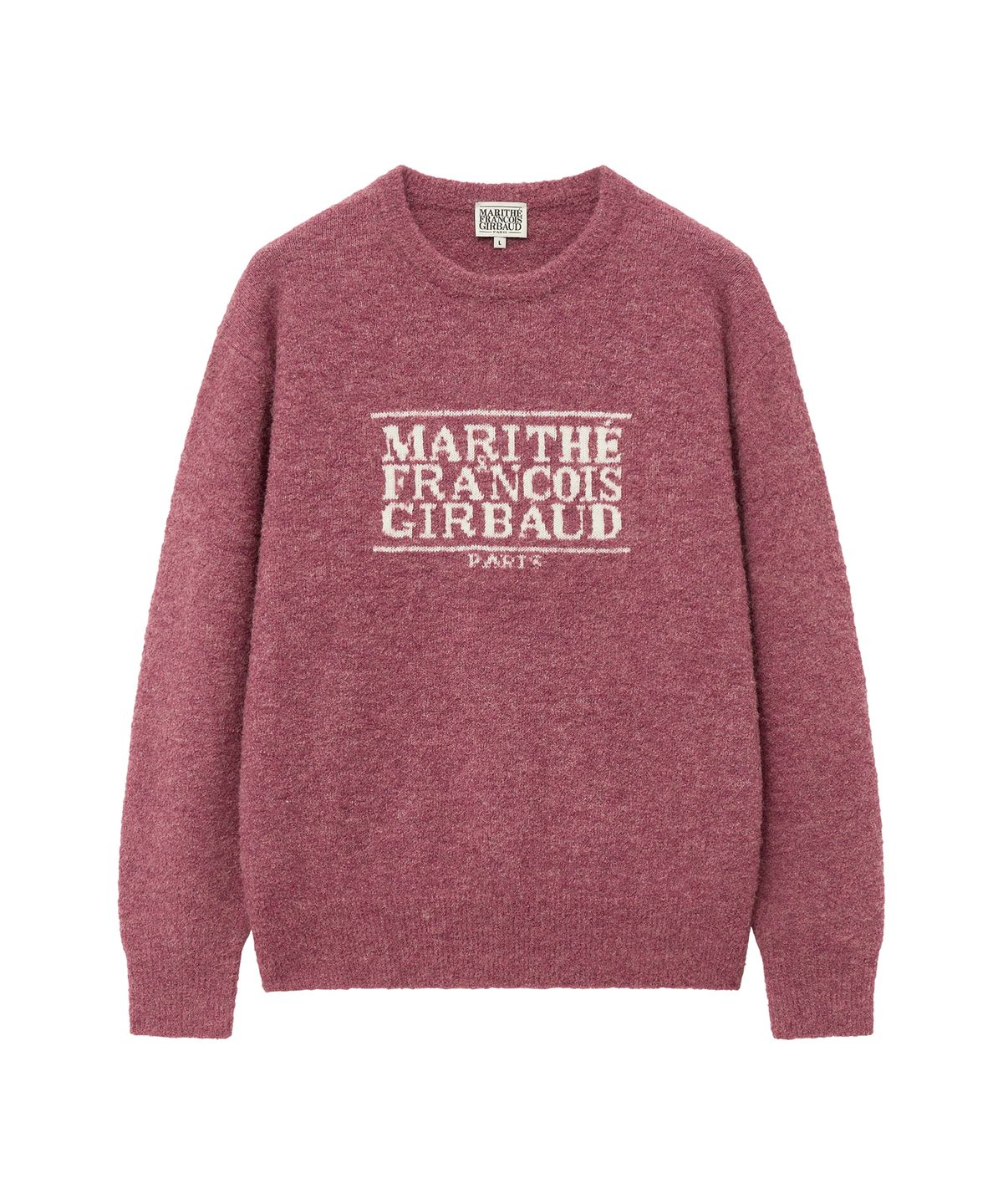 마리떼 프랑소와 저버(MARITHÉ + FRANҪOIS GIRBAUD) BOUCLE CLASSIC LOGO SWEATER dark pink
